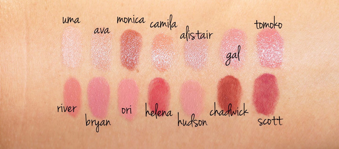 Tom Ford Boys and Girls Lipsticks 2018, Uma, Ava, Monica, Camila, Alistair, Gal, Tomoko, River, Bryan, Ori, Helena, Hudson, Chadwick and Scott