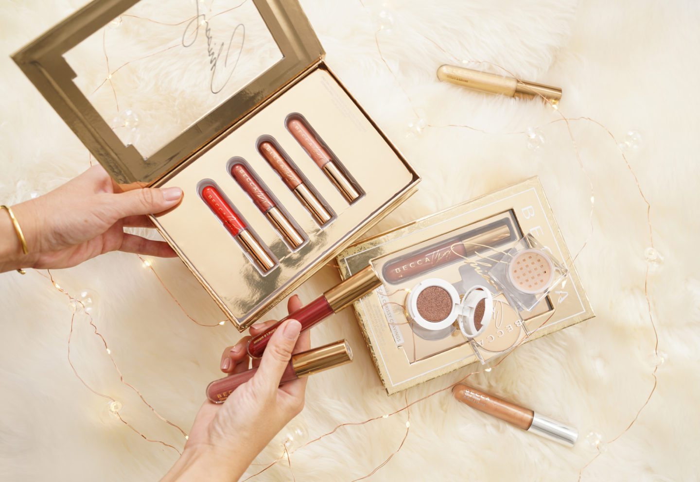 Becca x Chrissy Teigen Holiday Collection Review + Swatches | Fashion Groom Spot