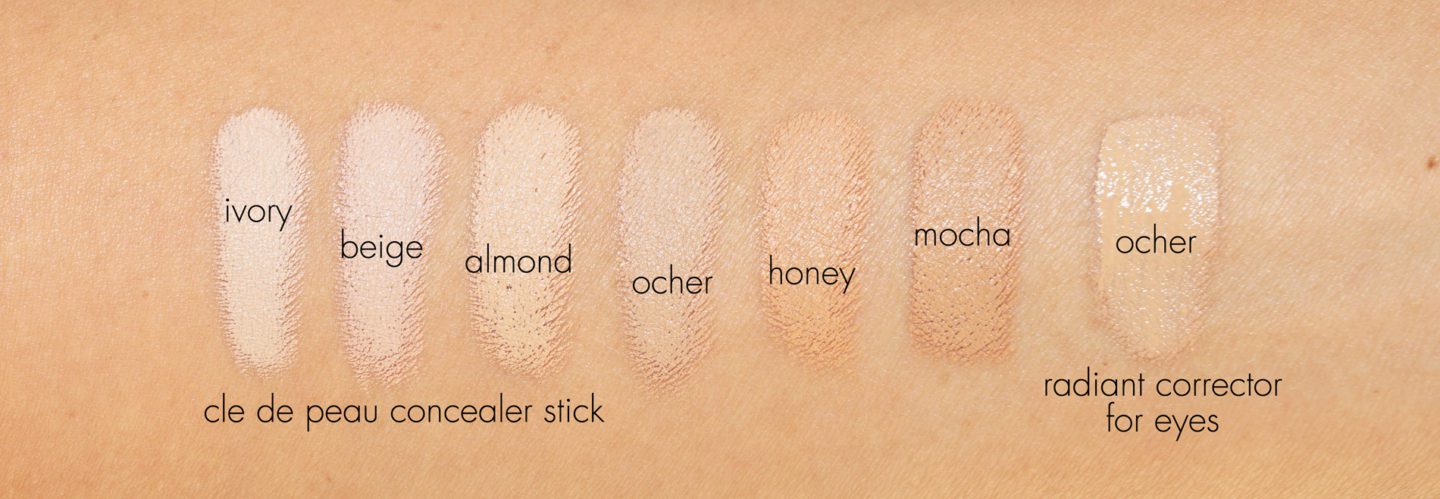 Cle de Peau Concealer Swatches