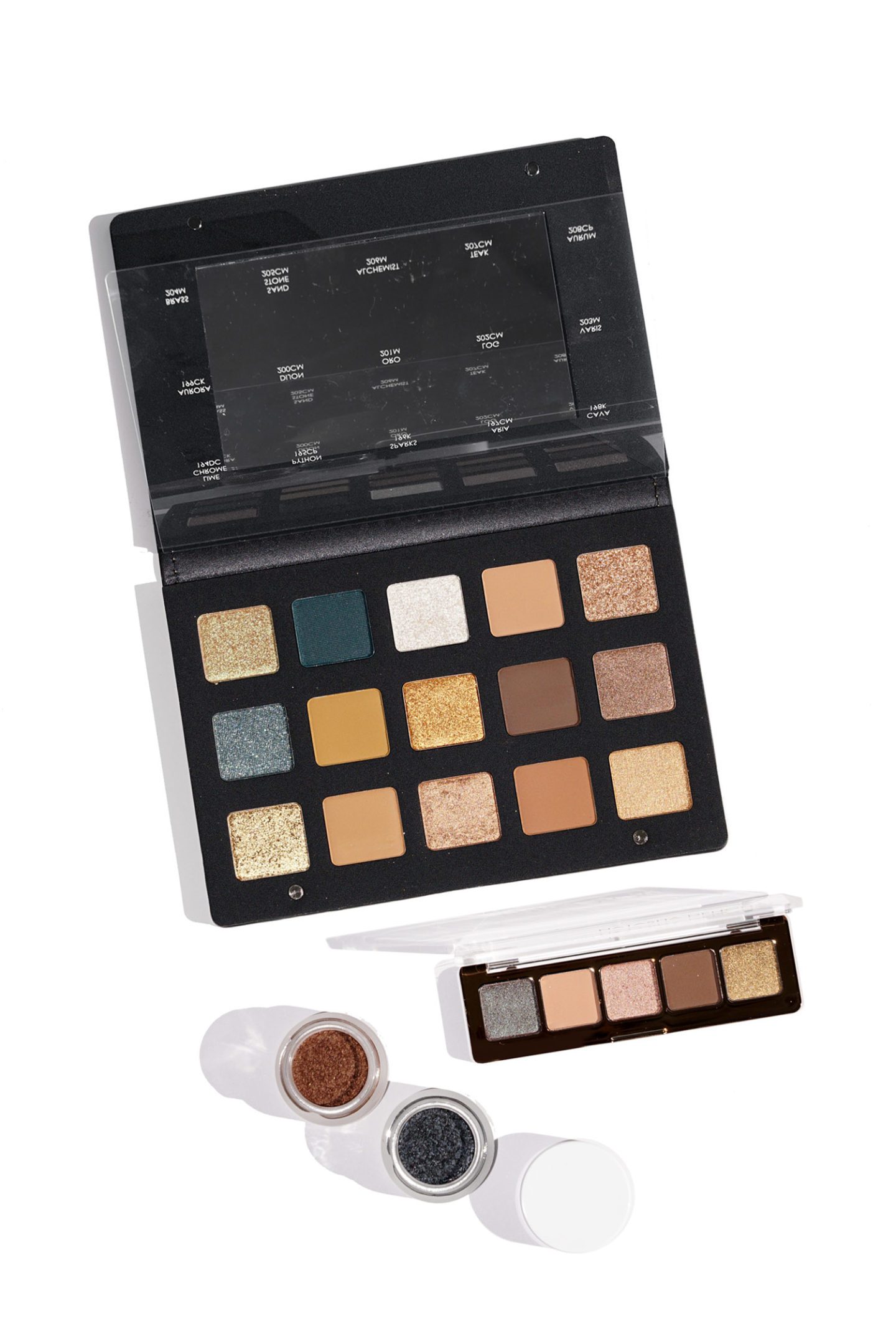 Natasha Denona Holiday 2018, Gold Palette, Mini Star and Chroma Crystal Metal Bronze + Metal Black Review and Swatches 