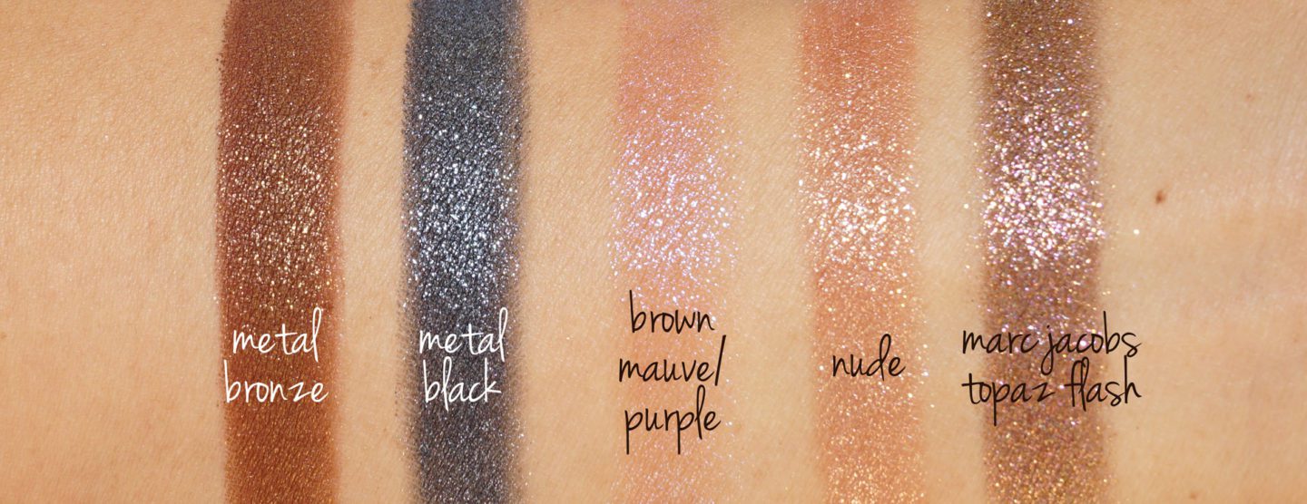 Natasha Denona Chroma Crystal Metal Bronze + Metal Black Review and Swatches 