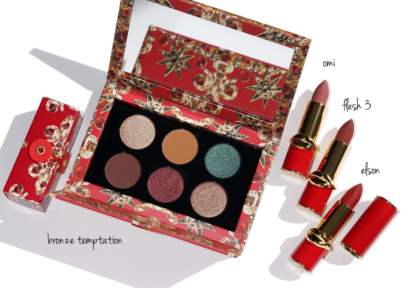 Pat McGrath Labs MTHRSHP Sublime in Bronze Temptation Review, Matte Trance in OMI, Flesh 3 and Elson