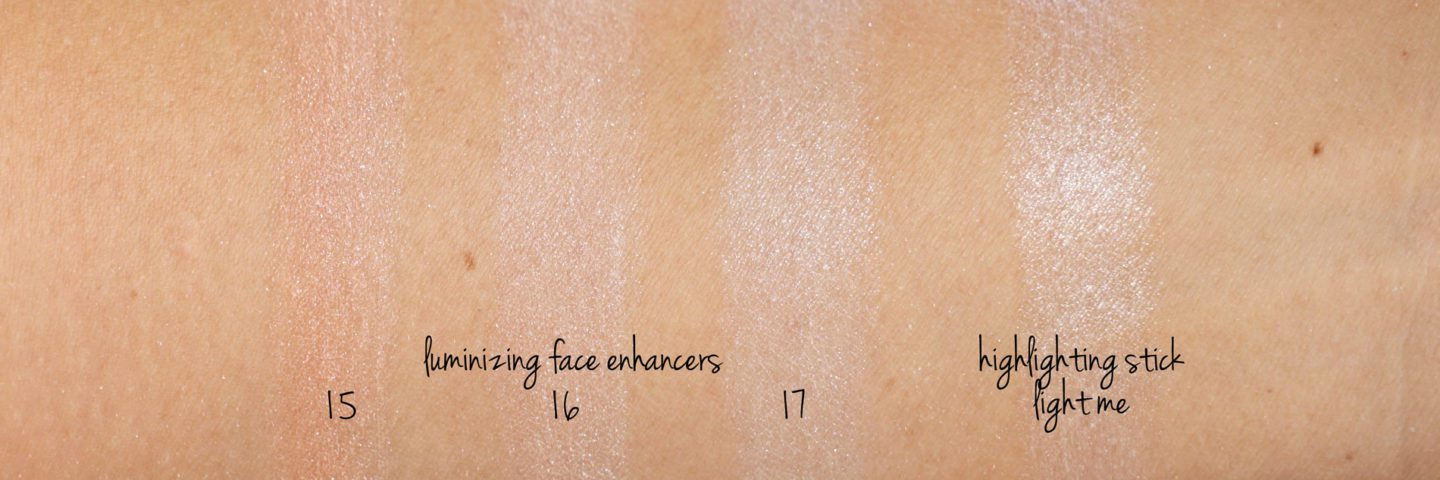 Cle de Peau Highlighter Swatches