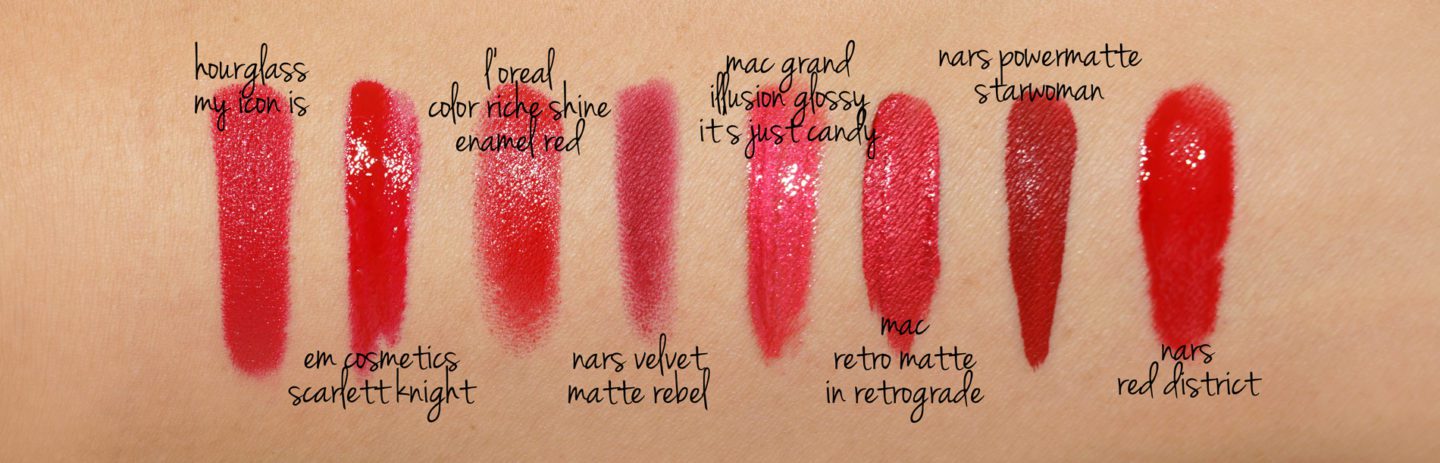 Best Red Lipsticks: Hourglass, L'Oreal, Pat McGrath, NARS 