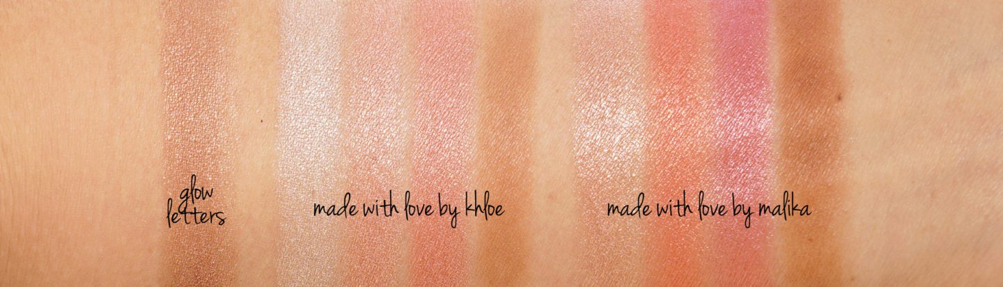 Becca BFF Glow Letters Highlighter swatches | Fashion Groom Spot