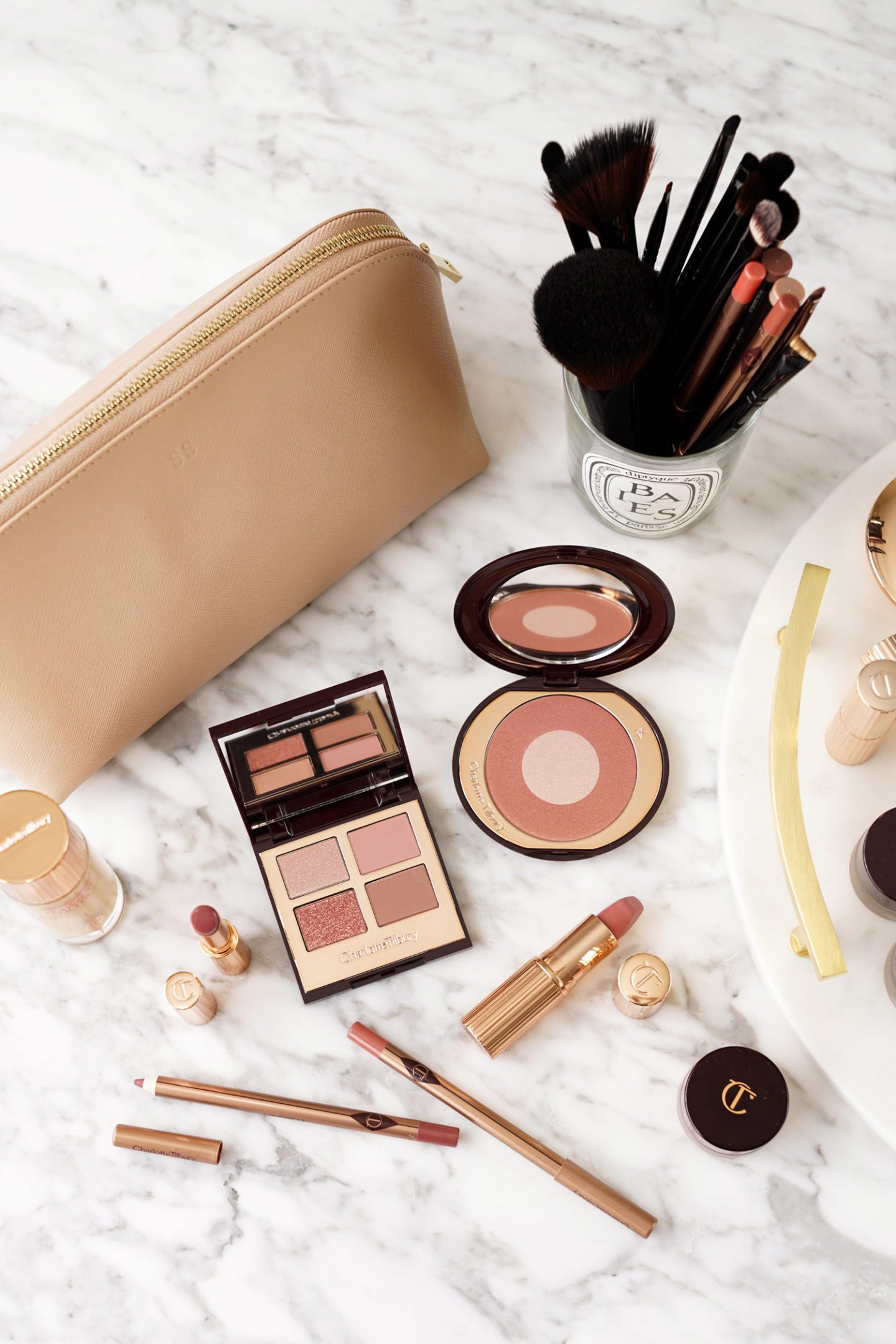 Charlotte Tilbury Pillow Talk Eyeshadow and Cheek to Chic Blush Makeup Look Swatches Review | Fashion Groom Spot