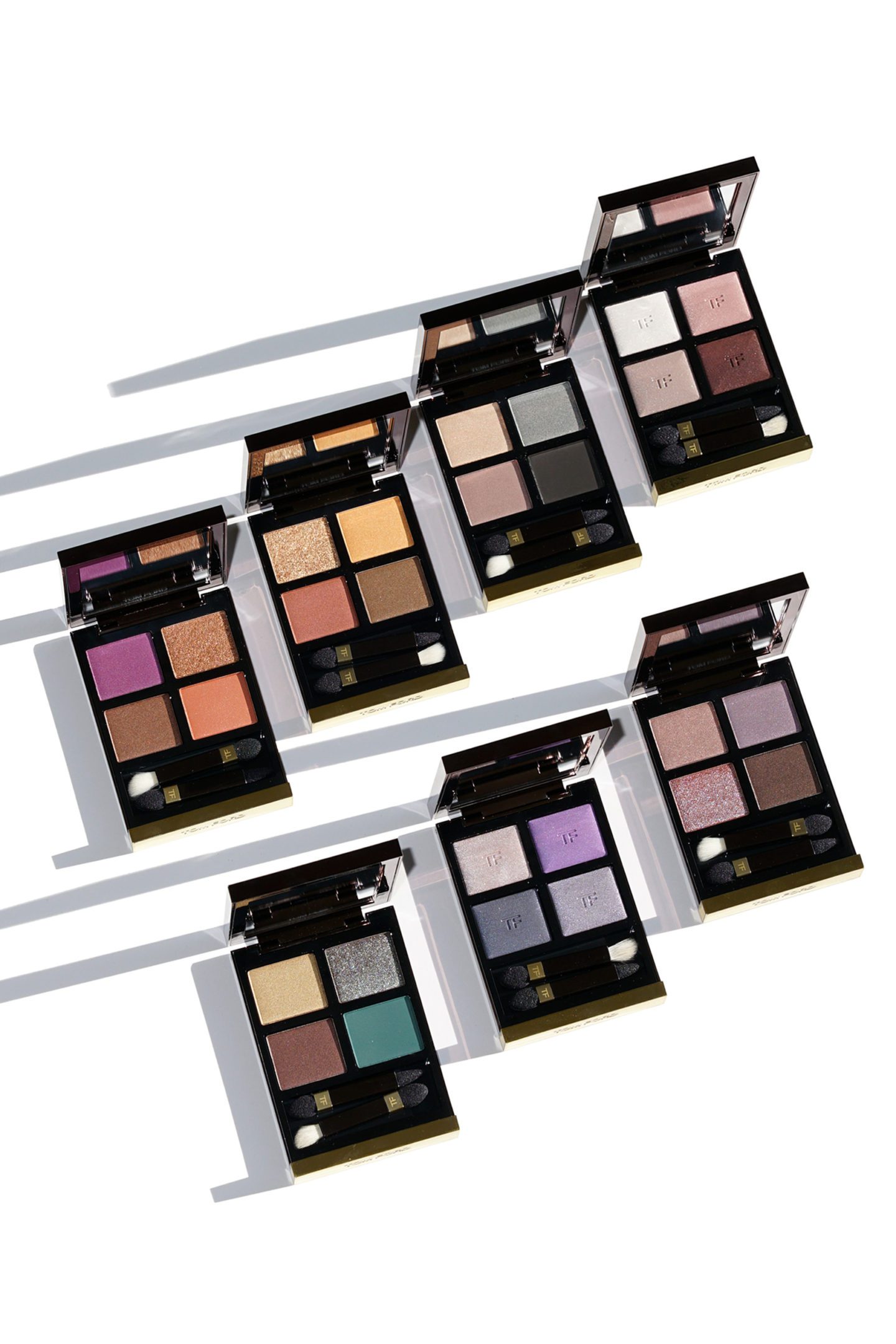 Tom Ford Eye Color Quads New Shades via Fashion Groom Spot. Photosynthesex, Pretty Baby, Virgin Orchid, Leopard Sun, Supernouveau, Daydream, African Violet