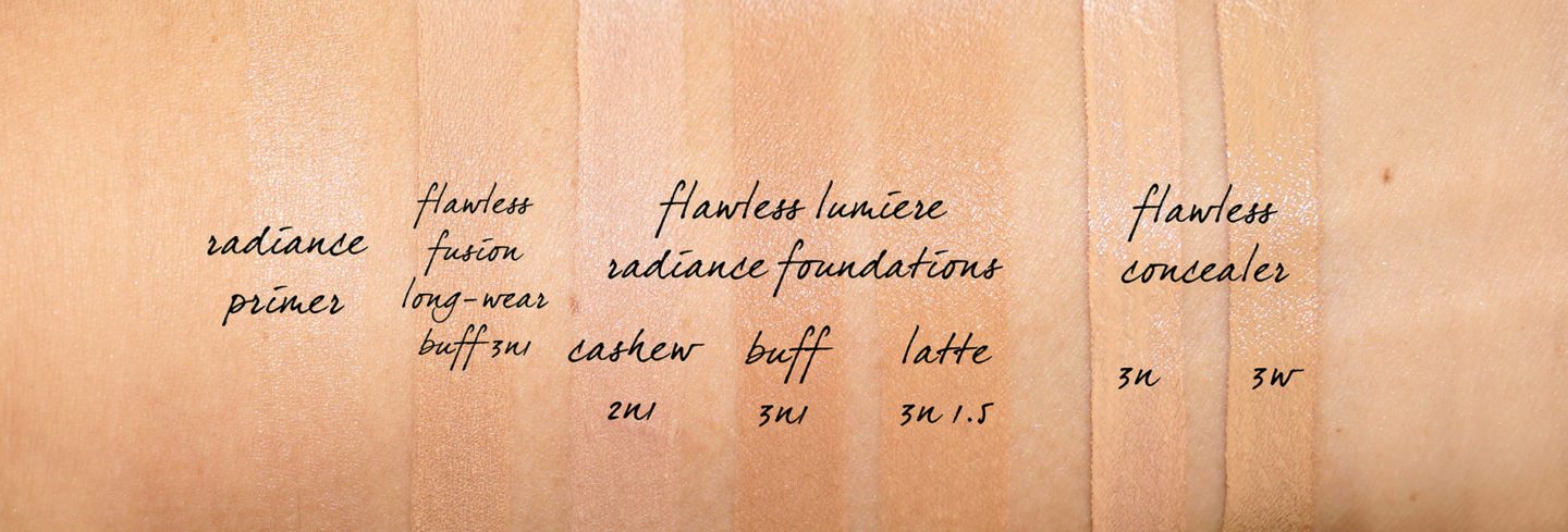 Laura Mercier Foundation swatches Buff
