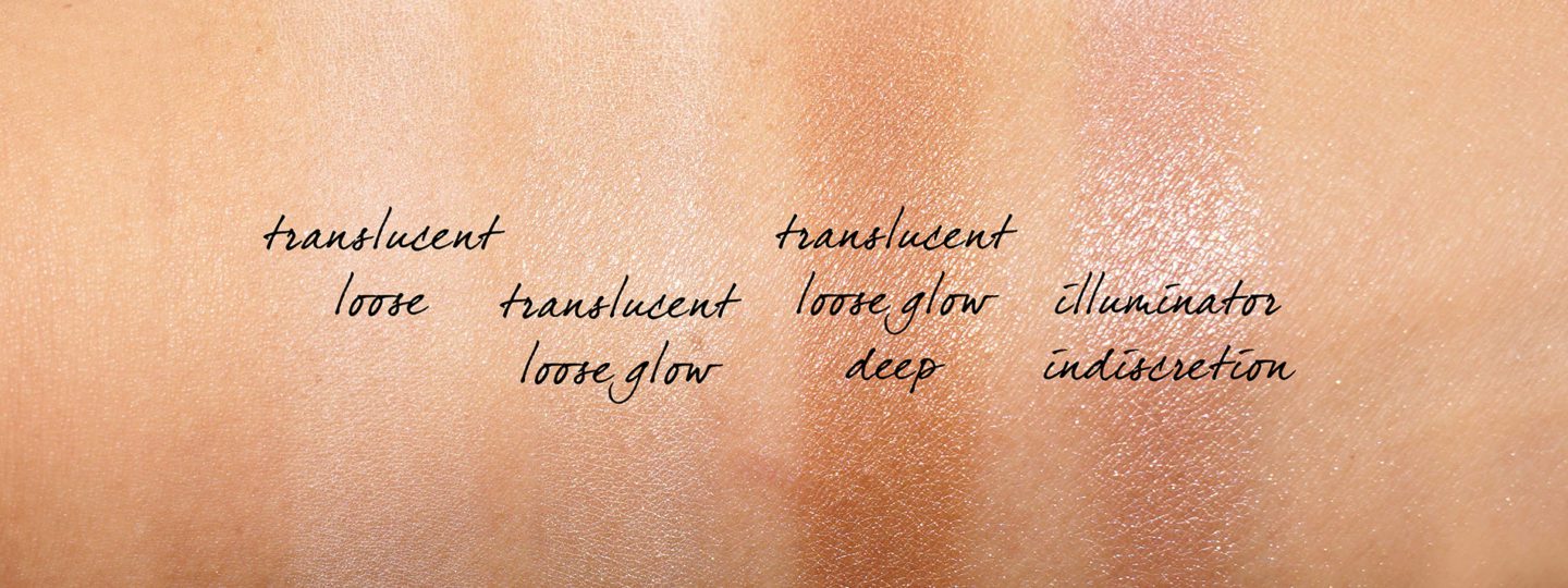 Laura Mercier Translucent Setting Powders swatches