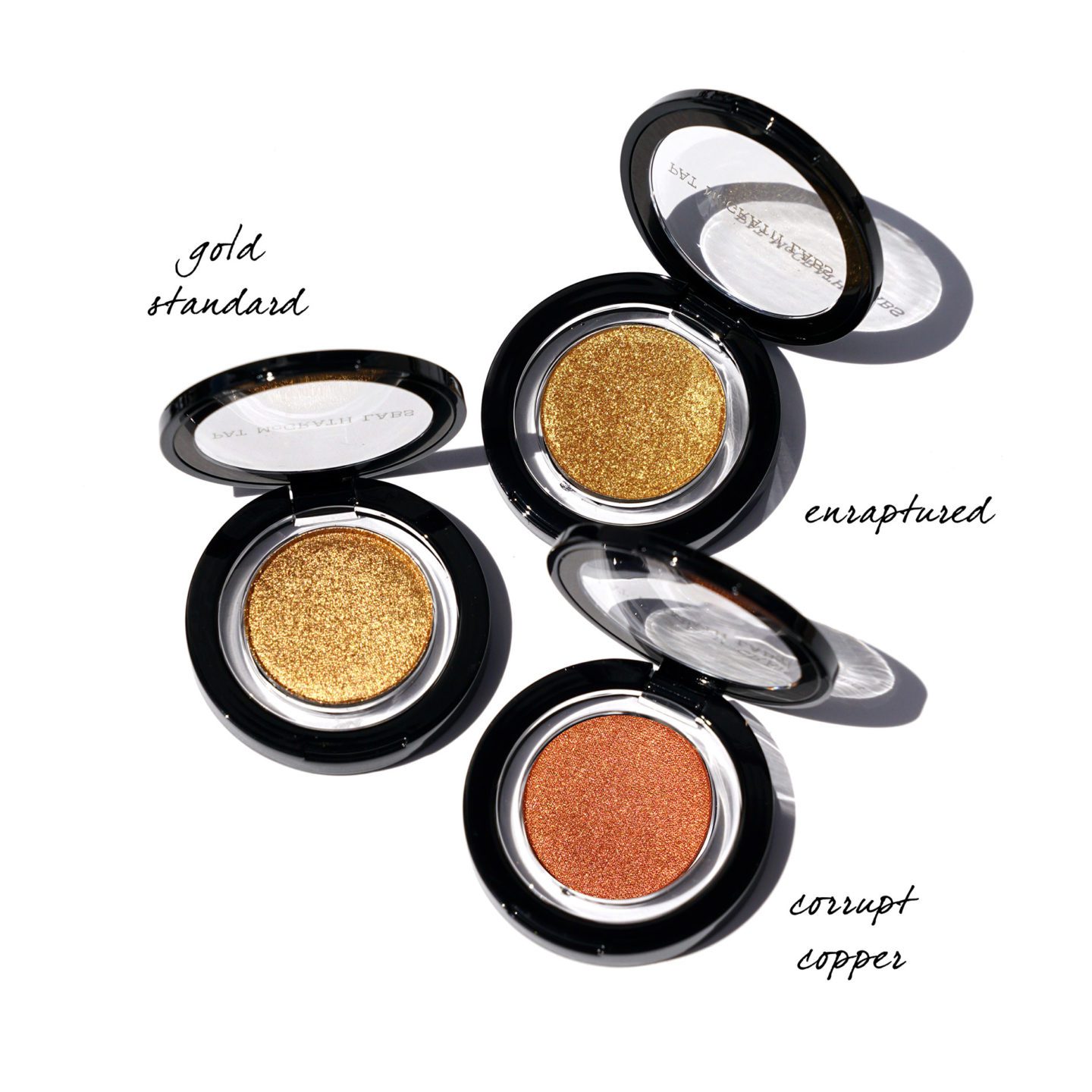Pat McGrath EYEdols Gold Standard, Enraptured, Corrupt Copper Review