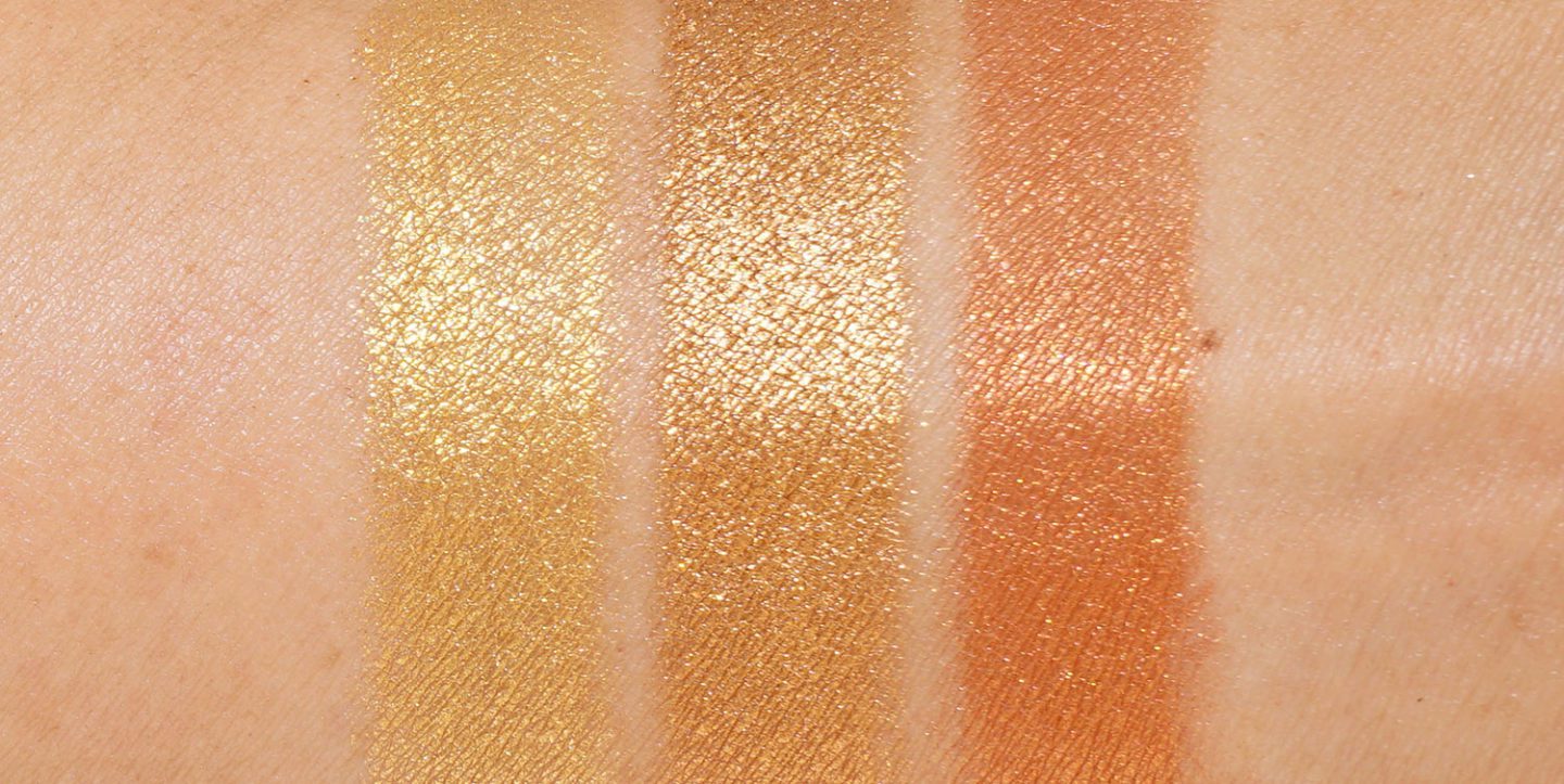 Pat McGrath EYEdols Gold Standard, Enraptured, Corrupt Copper Review + Swatches