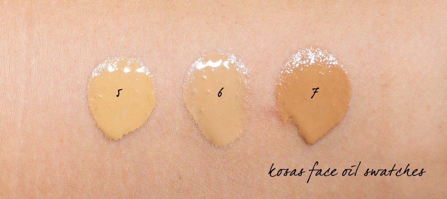 Kosas Tinted Face Oil 5, 6 and 7