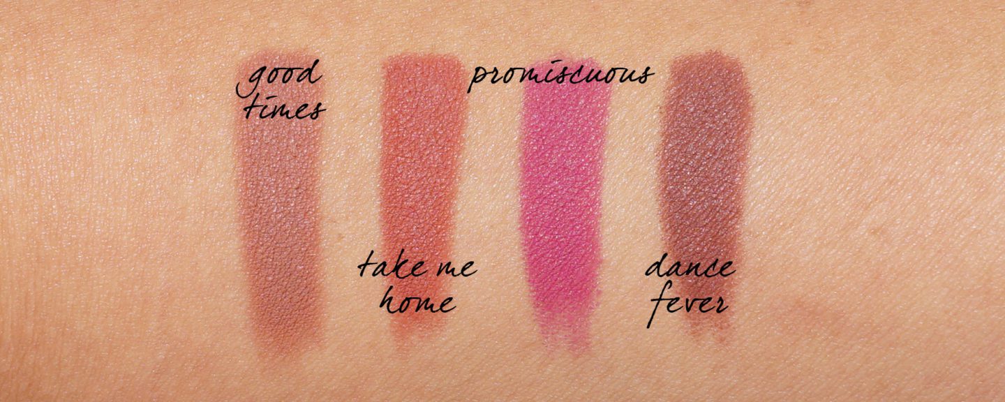 NARS Summer Velvet Matte Lip Pencils swatches