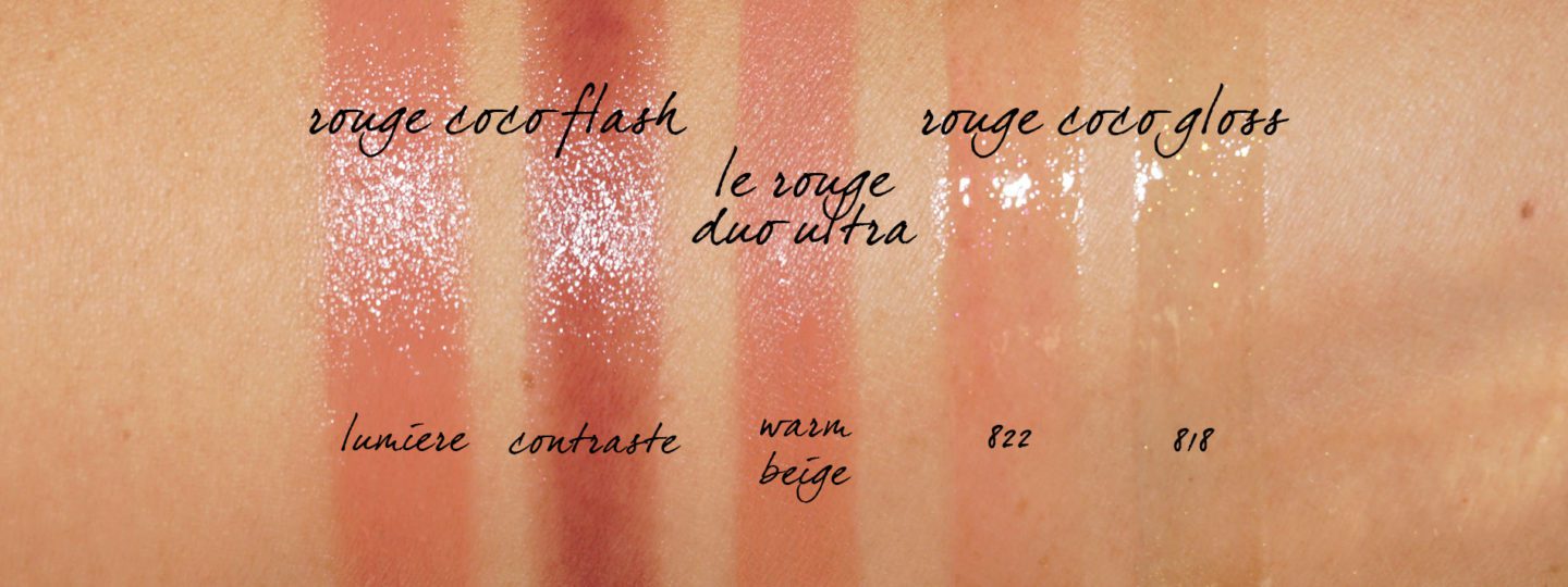 Chanel Cruise 2019 Beauty Lips Rouge Coco Flash and Gloss swatches | Fashion Groom Spot