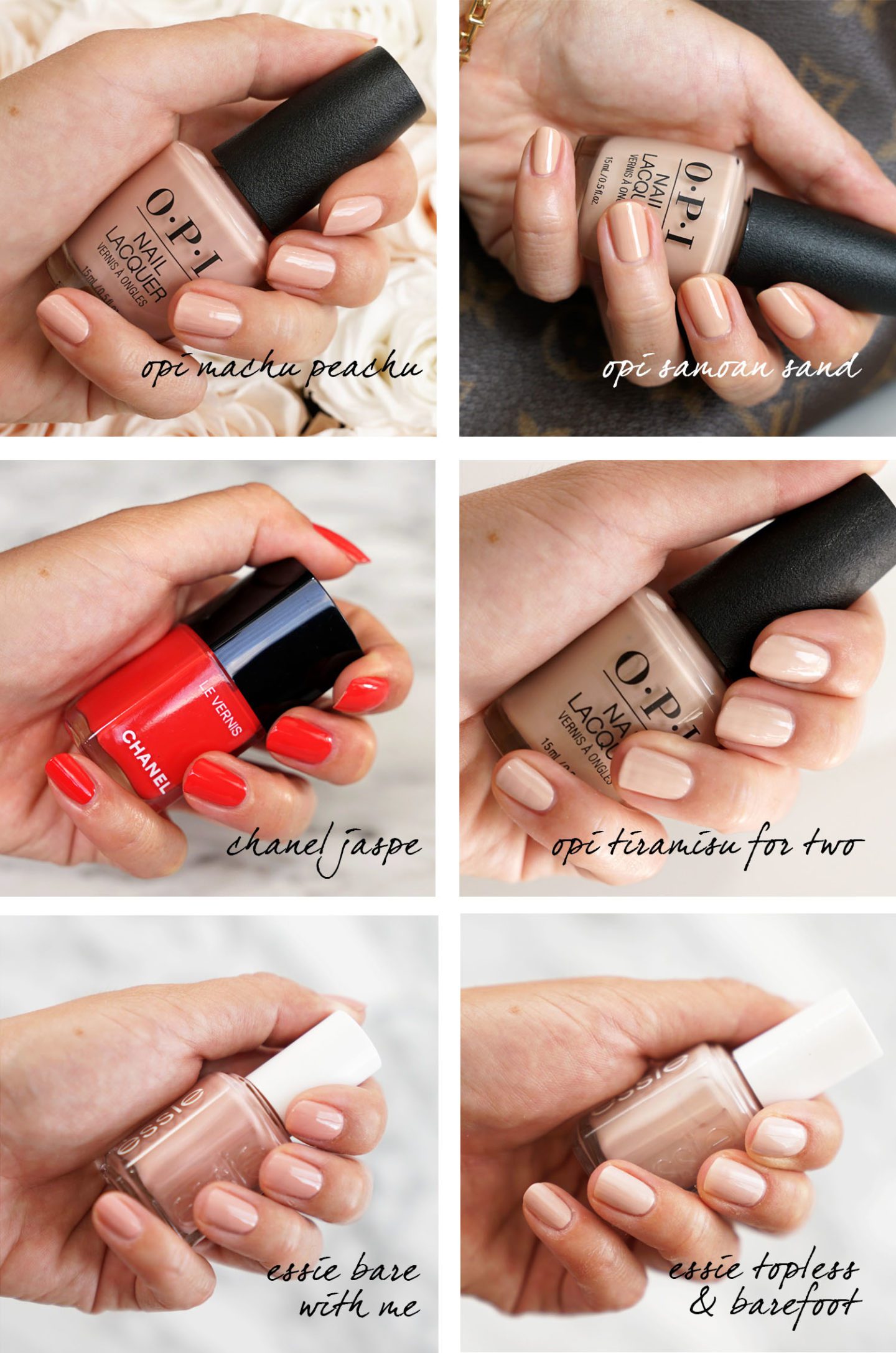 Nail Polish Favorites OPI, Chanel, Essie