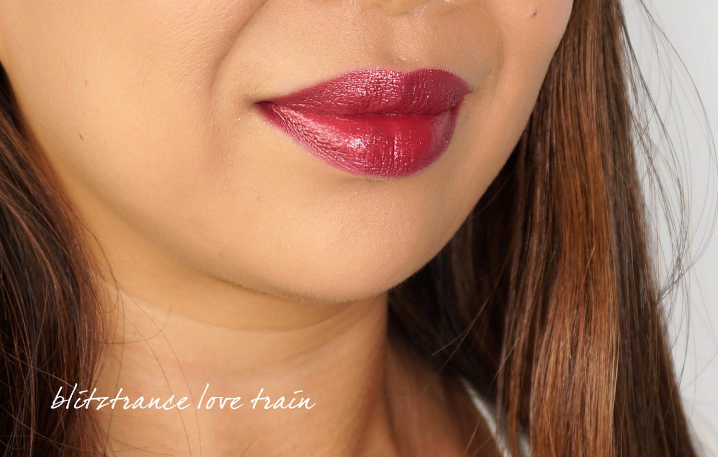 Pat McGrath BlitzTrance Lipstick Love Train swatch | Fashion Groom Spot