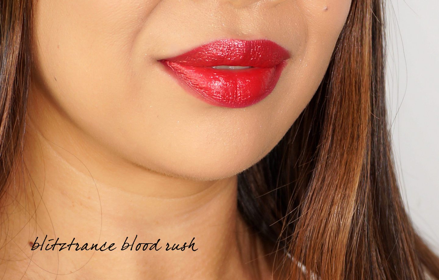 Pat McGrath BlitzTrance Lipstick Blood Rush Swatch | Fashion Groom Spot