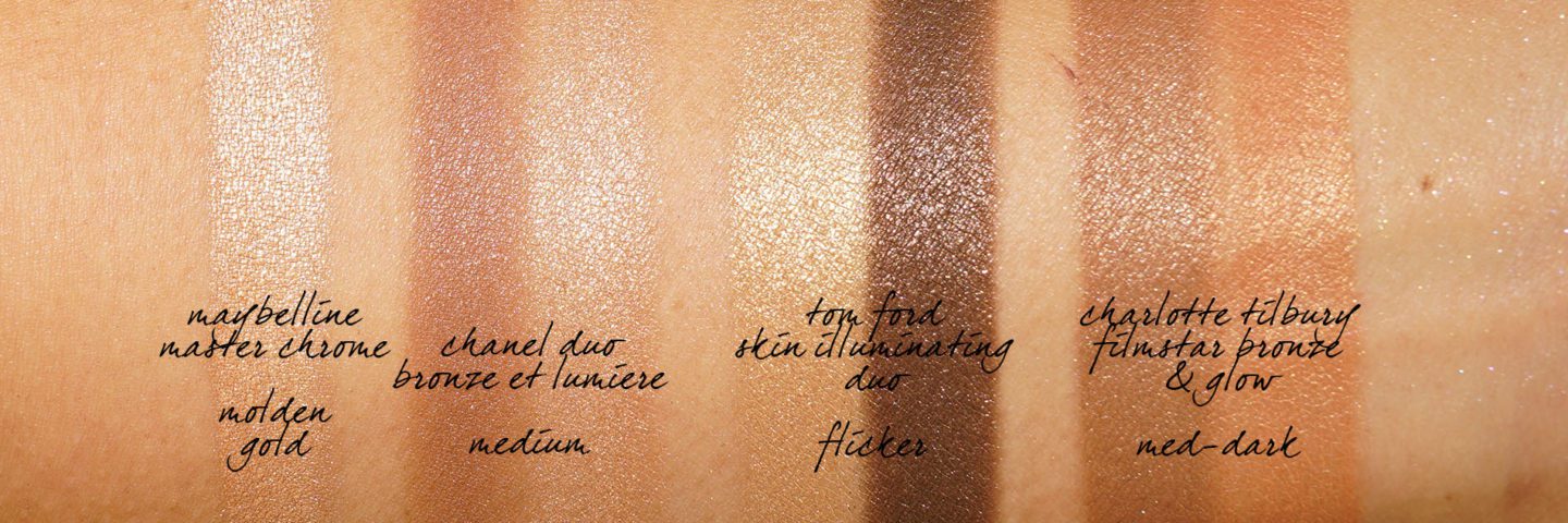 Tom Ford Skin Illuminating Duo in Flicker swatch comparisons
