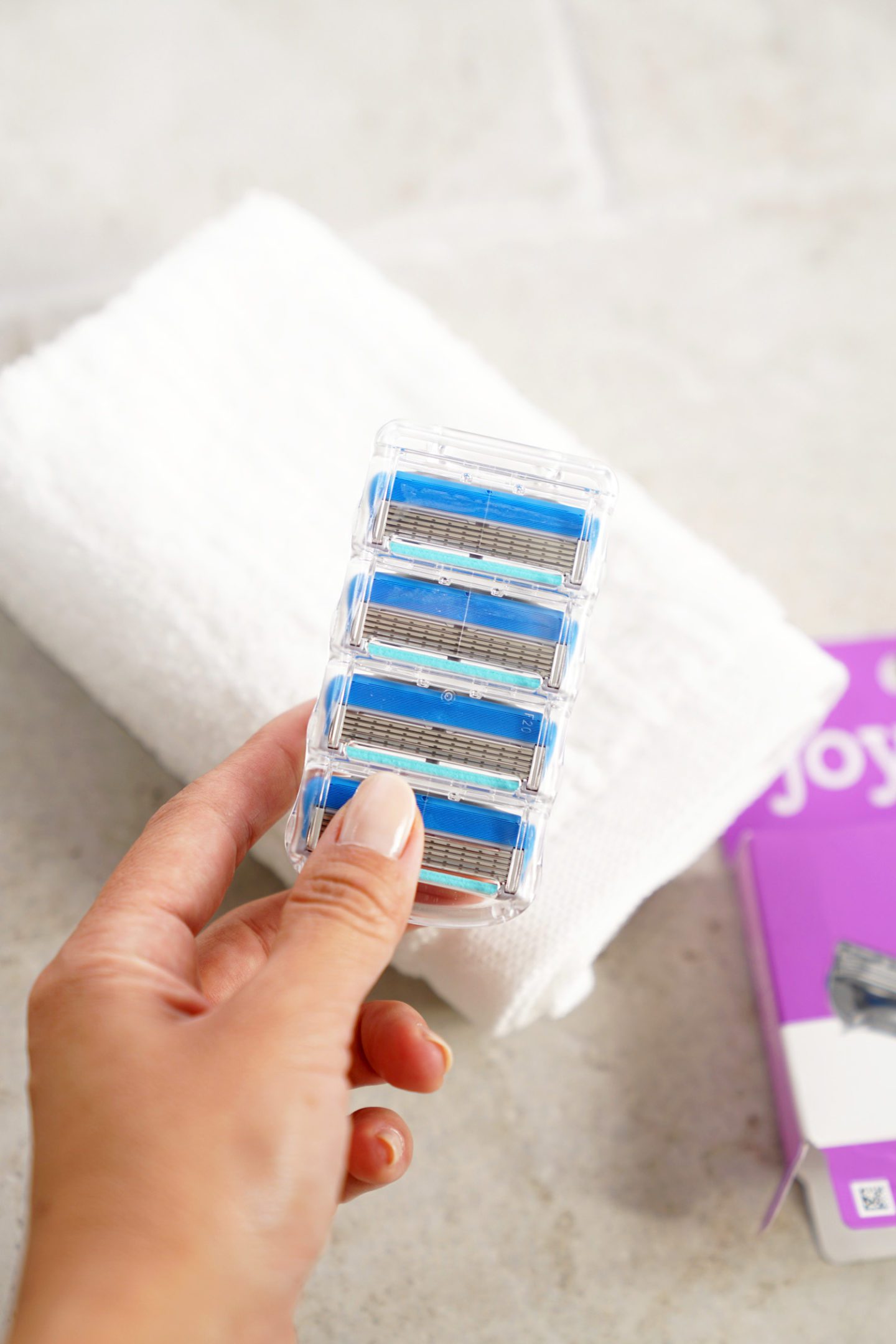 Joy Gillette Five Blade Razor Refills, 4-pack