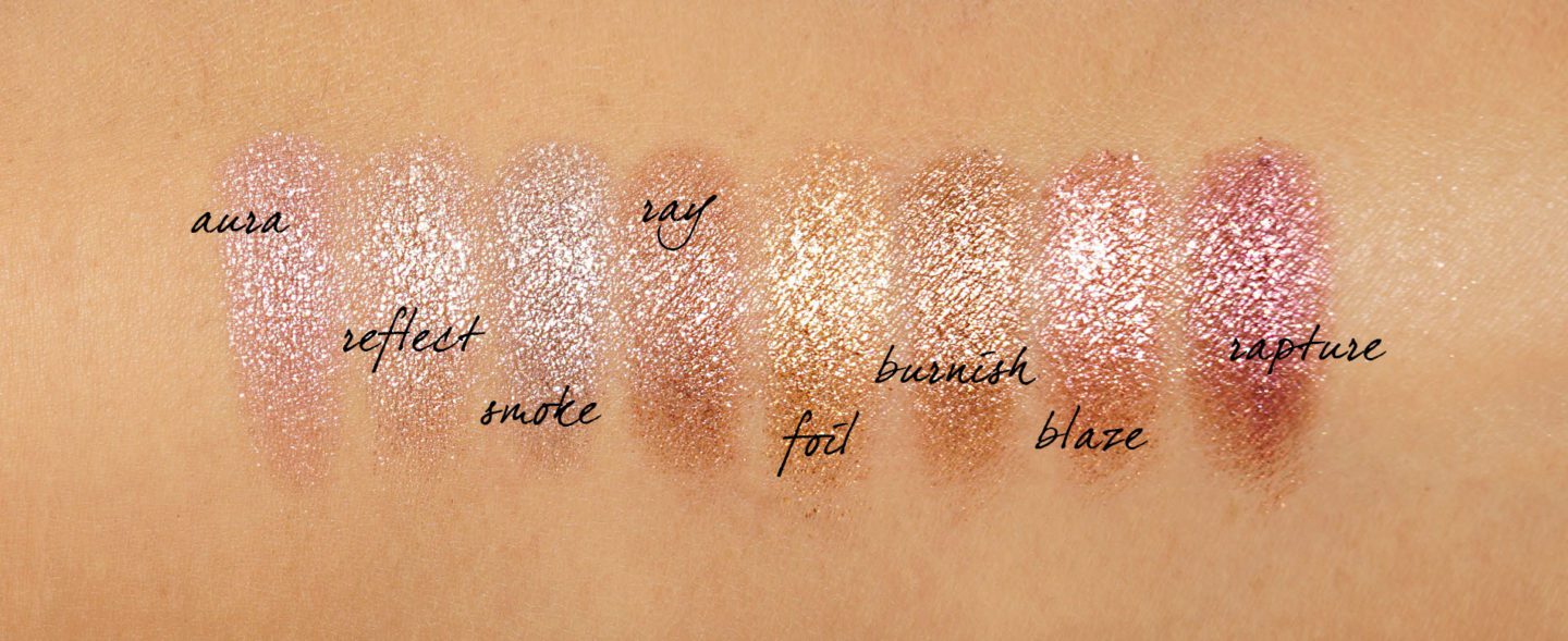 Hourglass Scattered Light Eye Shadow Swatches via Fashion Groom Spot