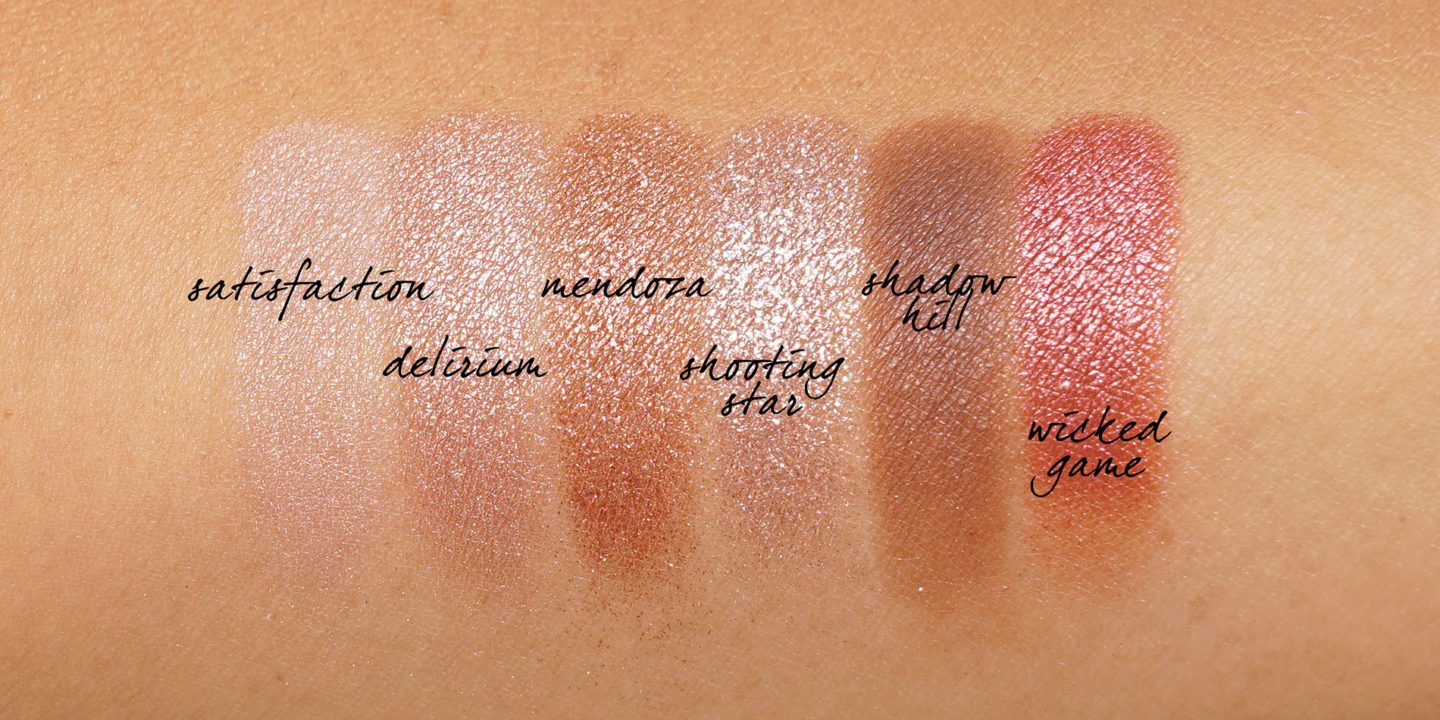 NARS Mini Wanted Eyeshadow Palette swatches