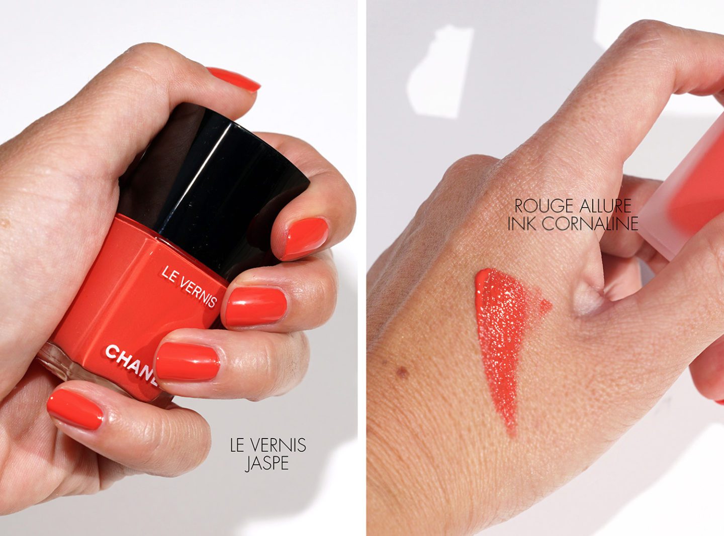 Chanel Le Vernis Jaspe and Rouge Allure Ink Cornaline