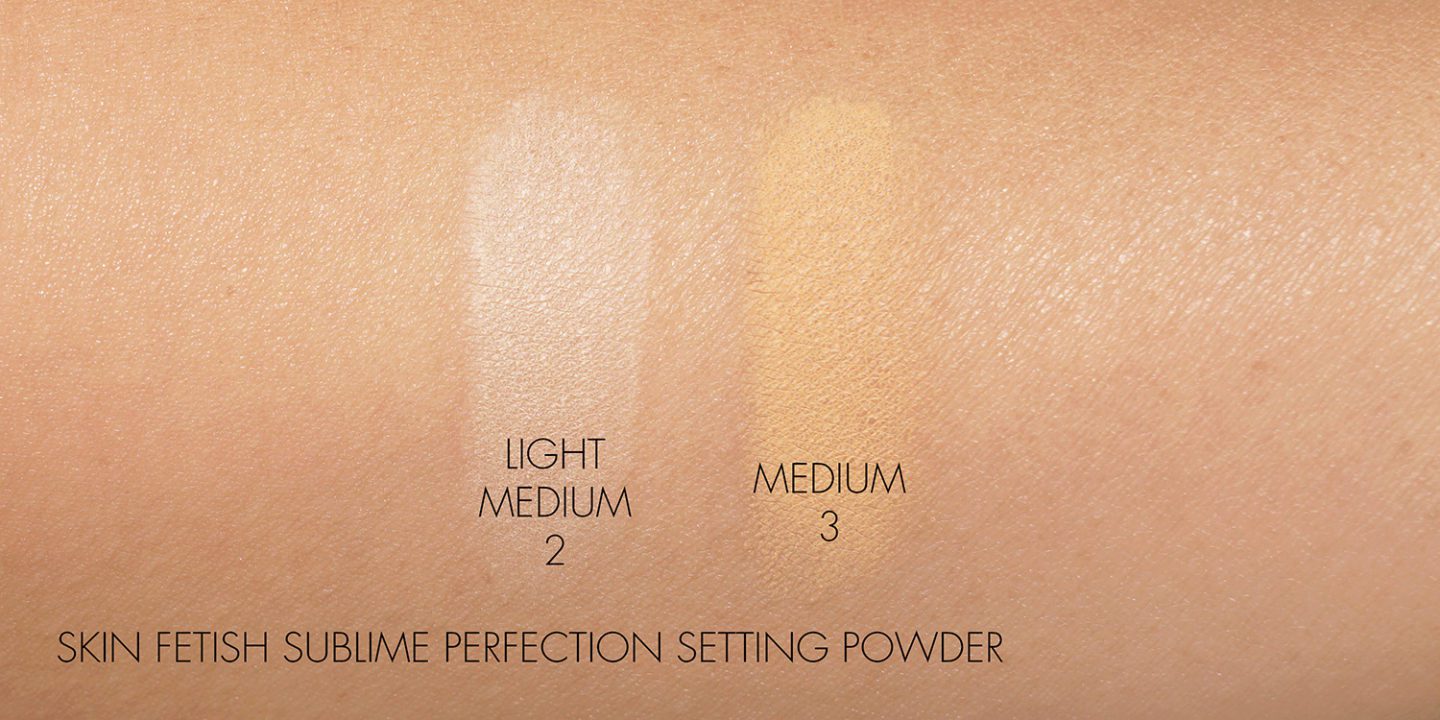 Pat McGrath Skin Fetish Setting Powder swatches