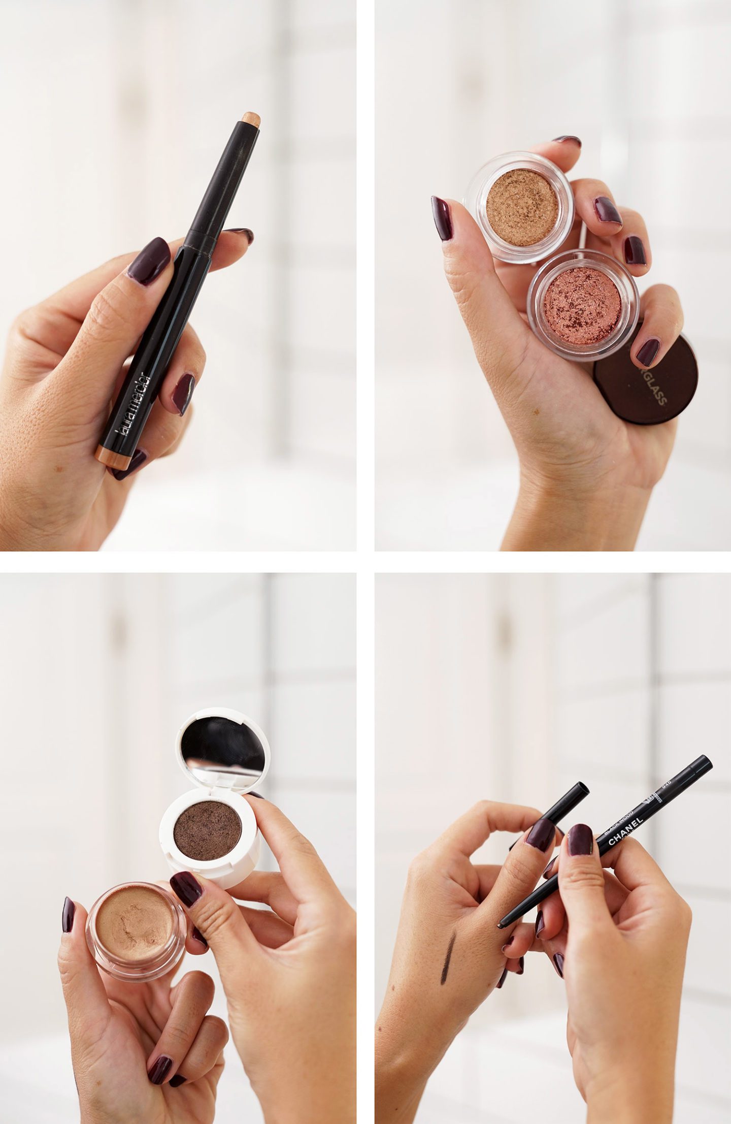 Laura Mercier Caviar Stick, Hourglass Scattered, Tom Ford Reflection and Chanel