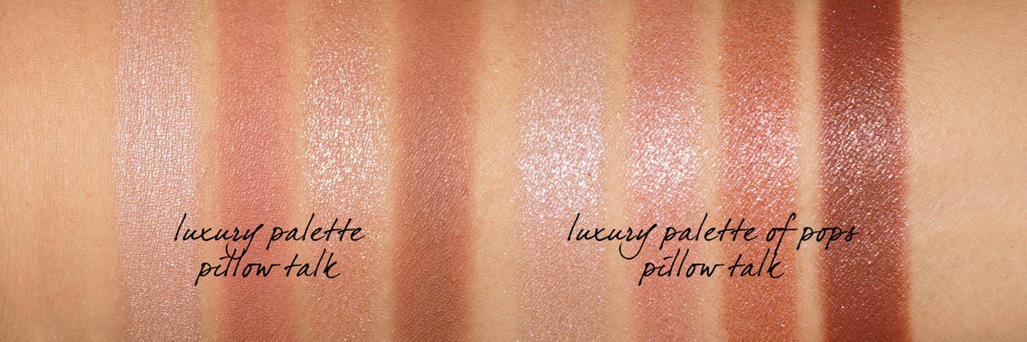 Charlotte Tilbury Pillow Talk Eyeshadow Quads swatches