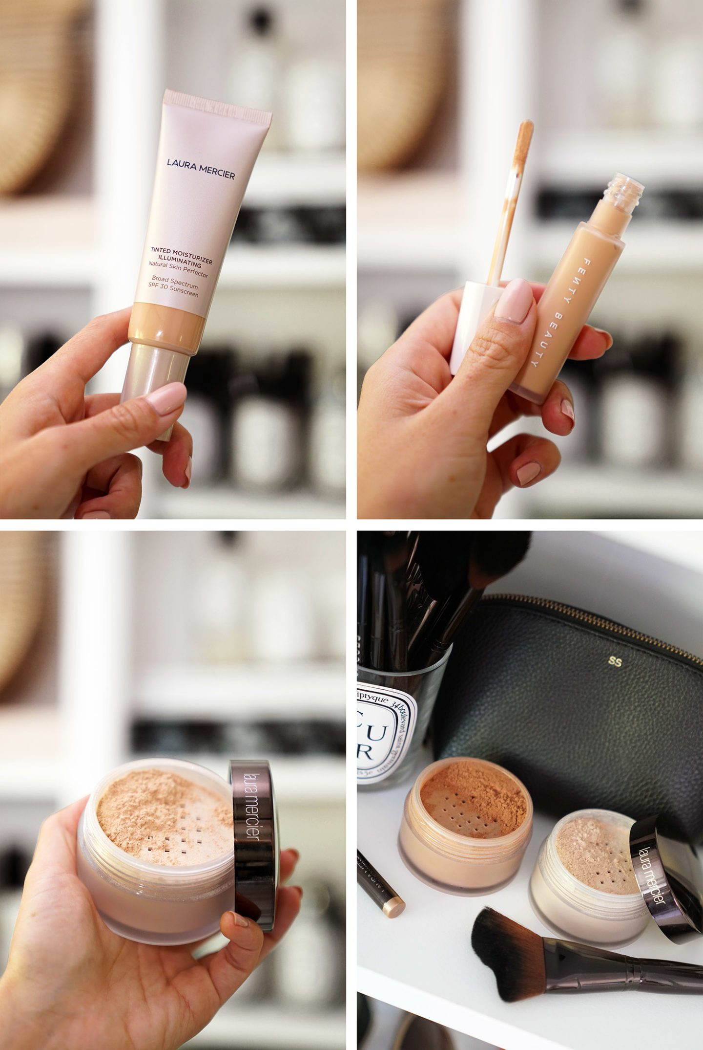Base Favorites Laura Mercier and Fenty Beauty