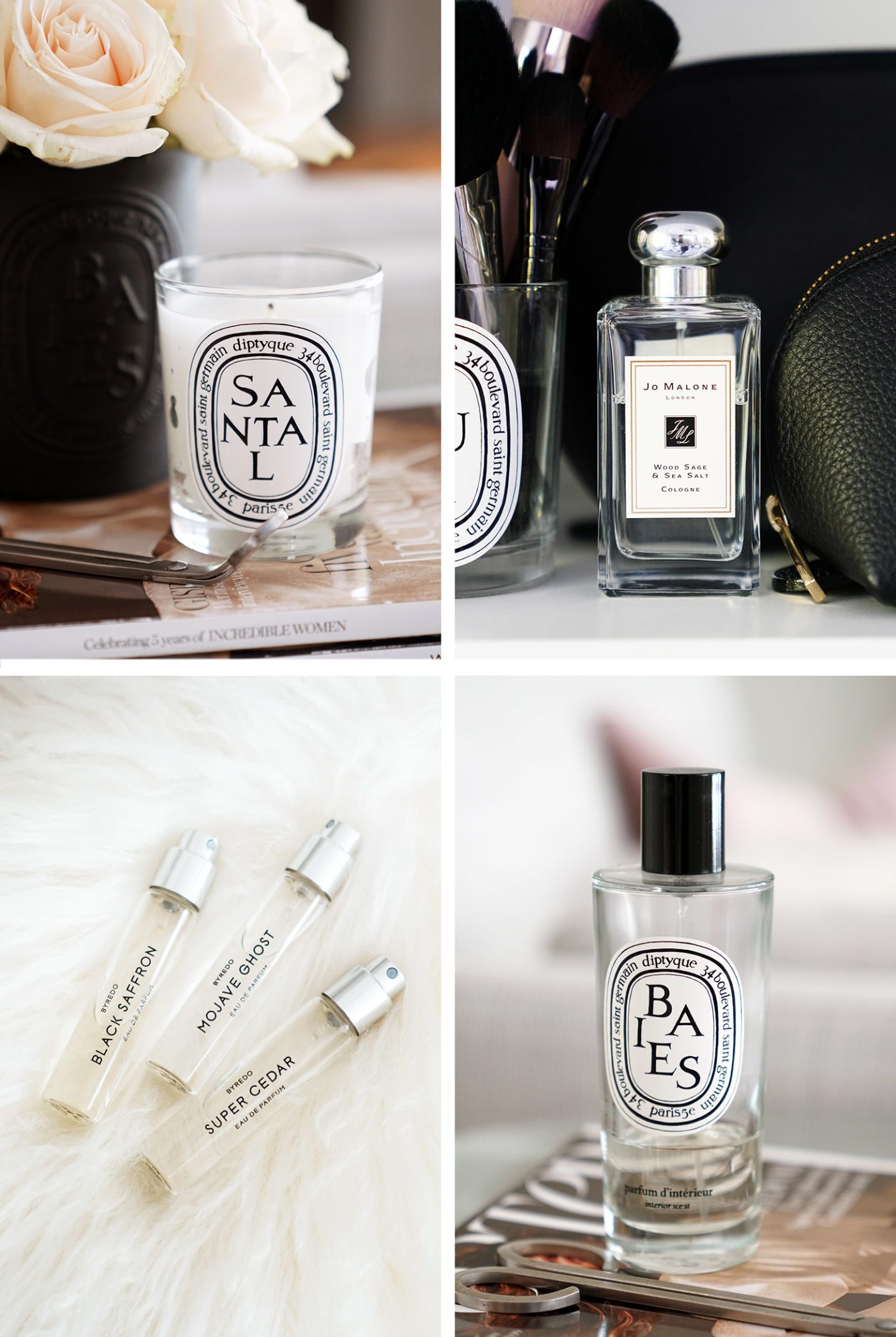 Favorites Diptyque, Jo Malone and Byredo