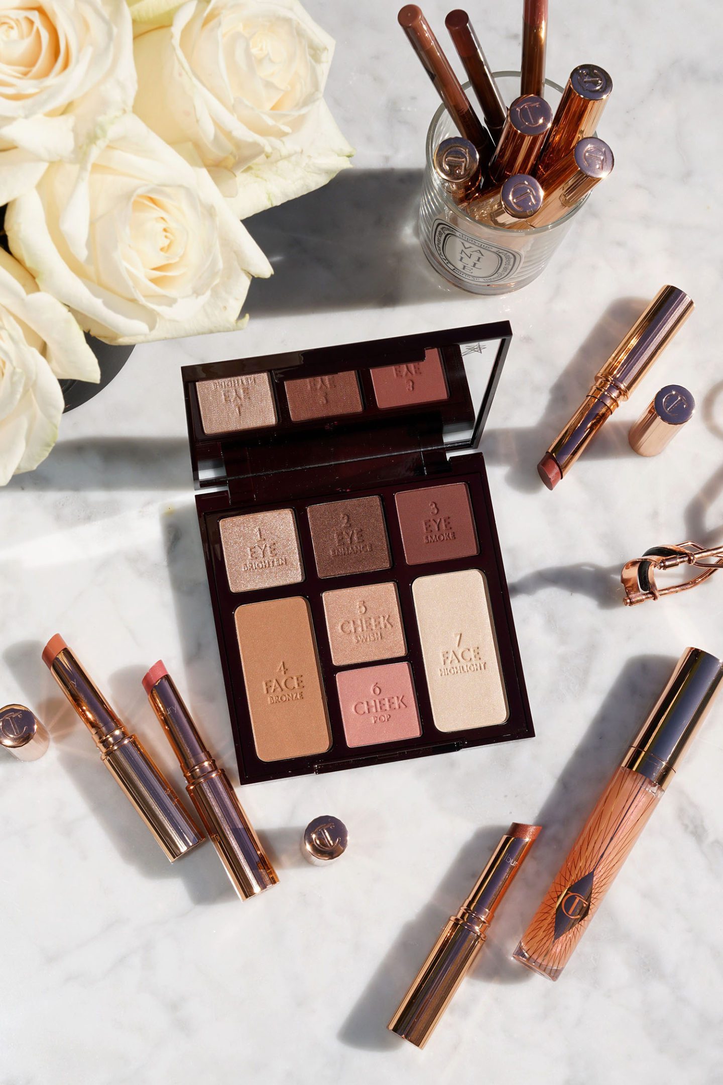 Charlotte Tilbury Gorgeous Glowing Beauty Palette New Superstar Lips