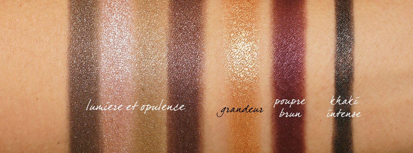 Chanel Holiday 2019 Eye Makeup swatches