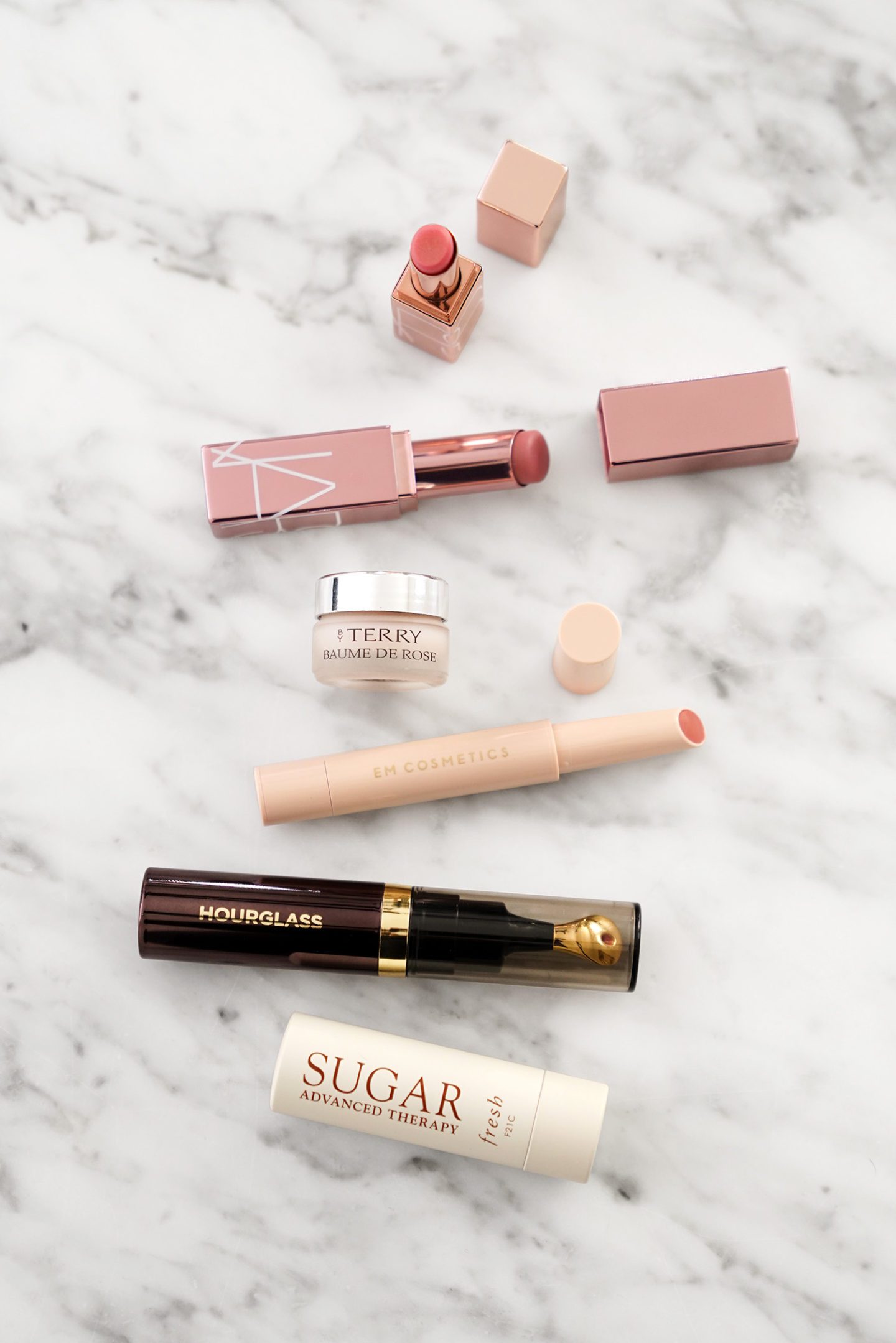 Favorite Hydrating Lip Essentials NARS, Hourglass, EM Cosmetics, Fresh