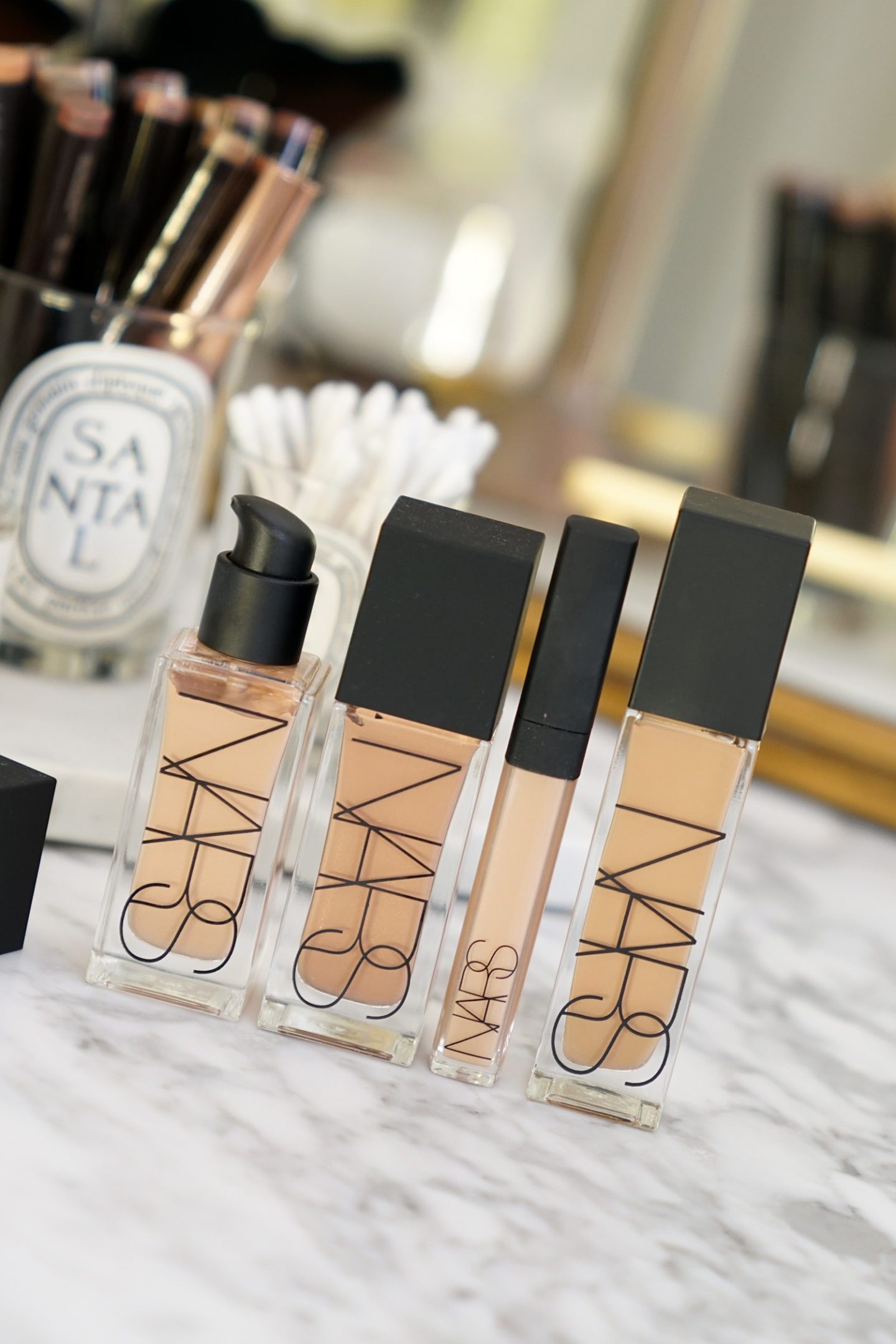 NARS Tinted Glow Booster vs Ginger Concealer and Vanuatu Foundation