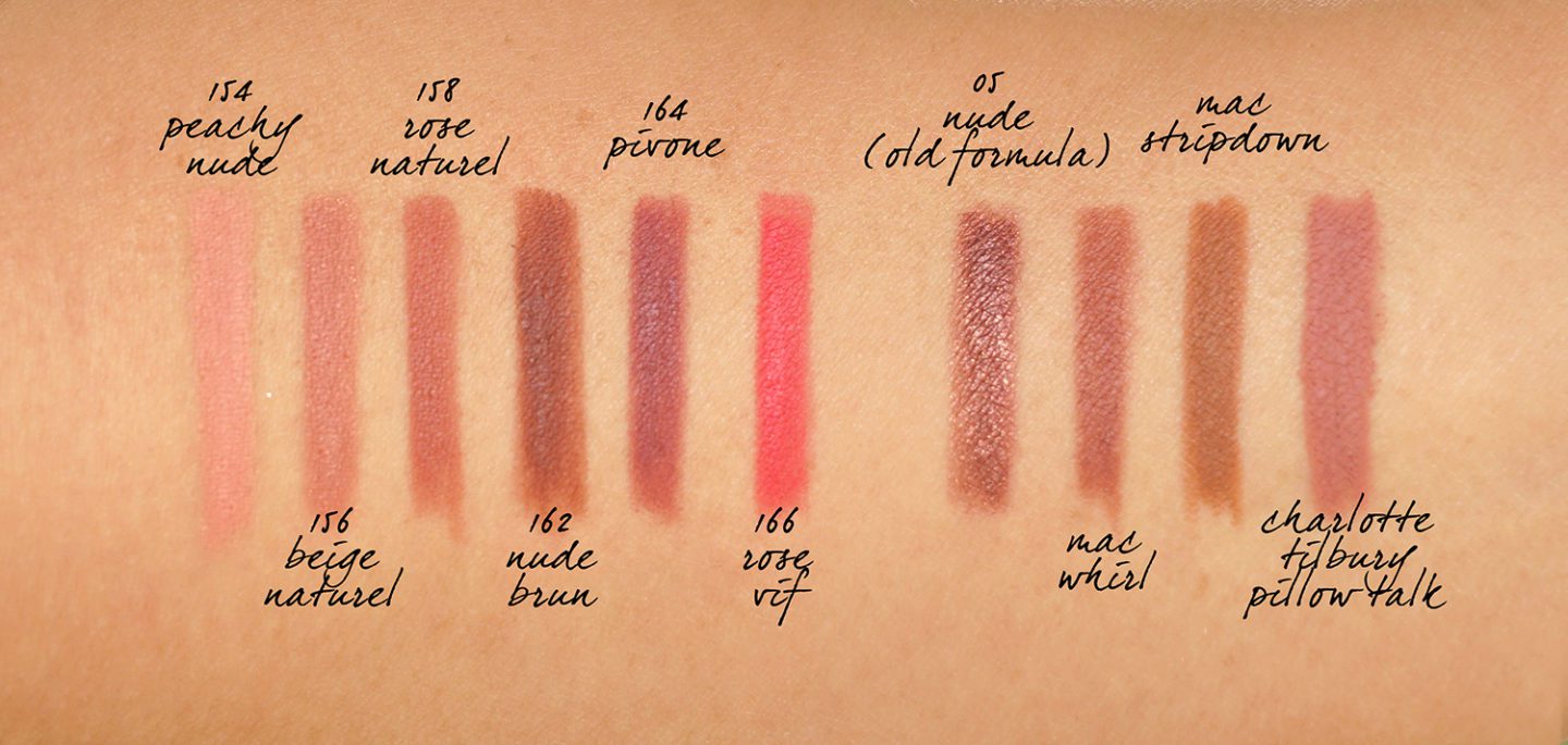 Chanel Le Crayon Levres New Formula and Colors swatches neutrals