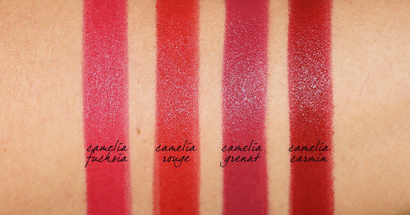 Chanel Rouge Allure Camelia Velvet swatches