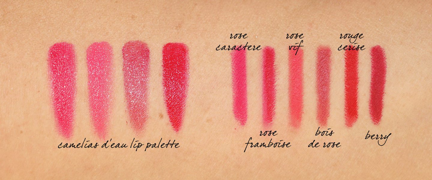 Chanel La Fleur Et L'eau Camelias D'Eau Lip Palette swatches