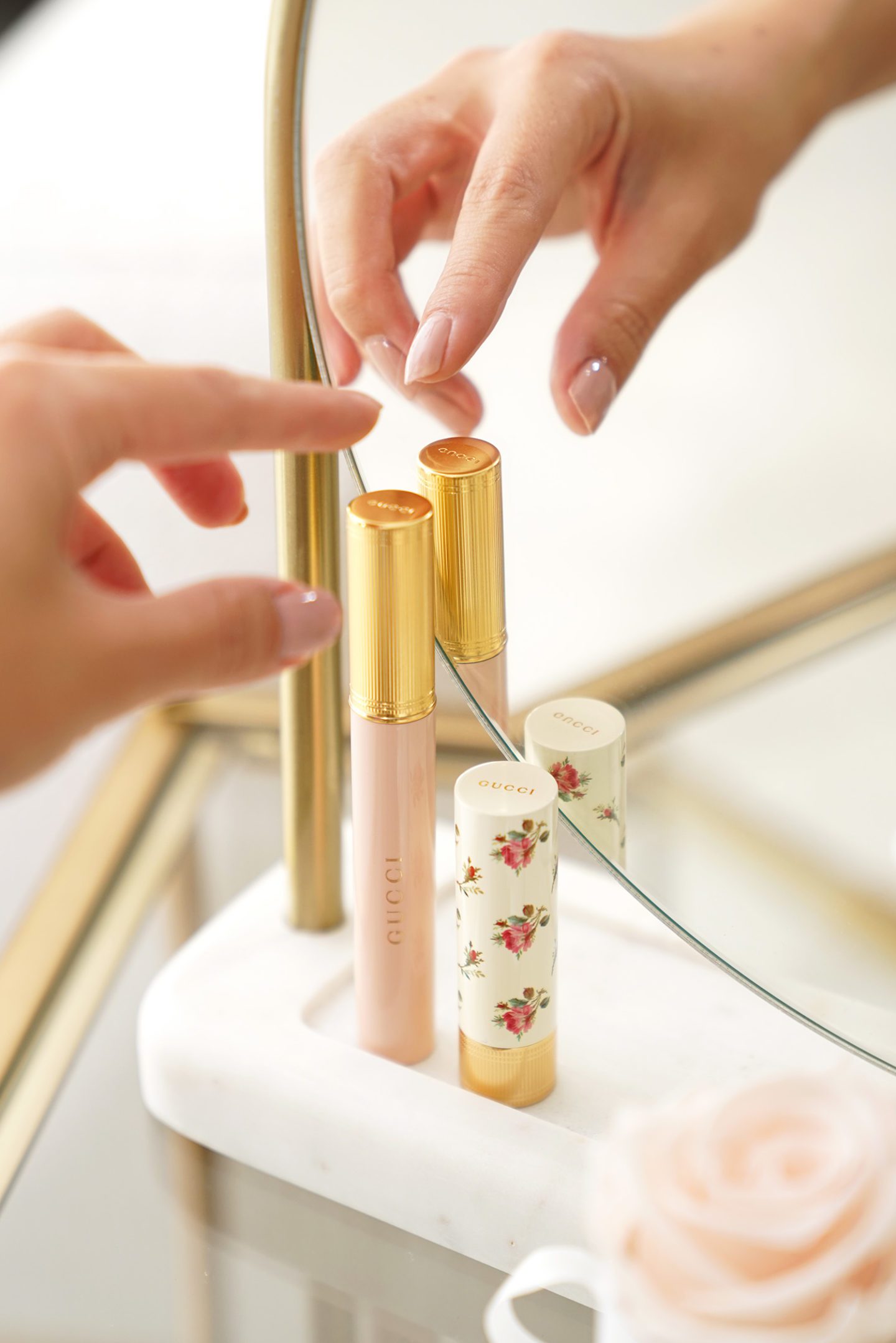 Gucci Beauty Mascara L'Obscur + Sheer Lipstick in The Painted Veil