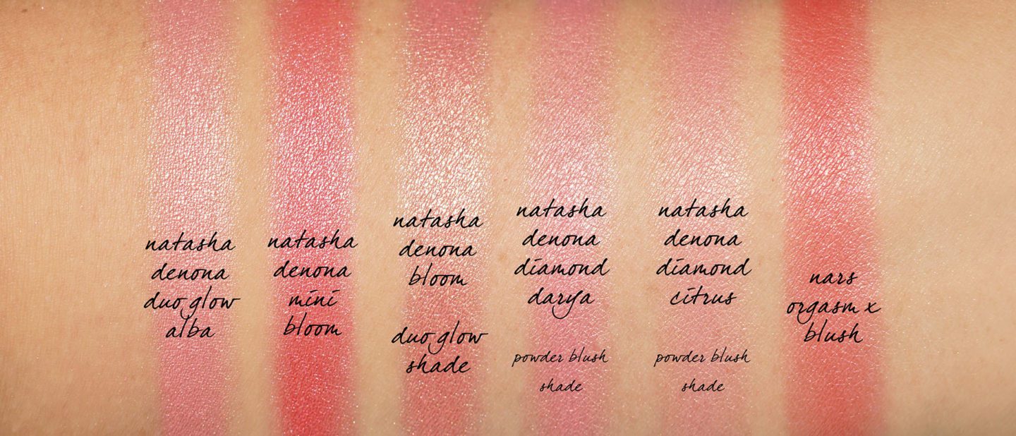 Natasha Denona Mini Bloom Blush swatches
