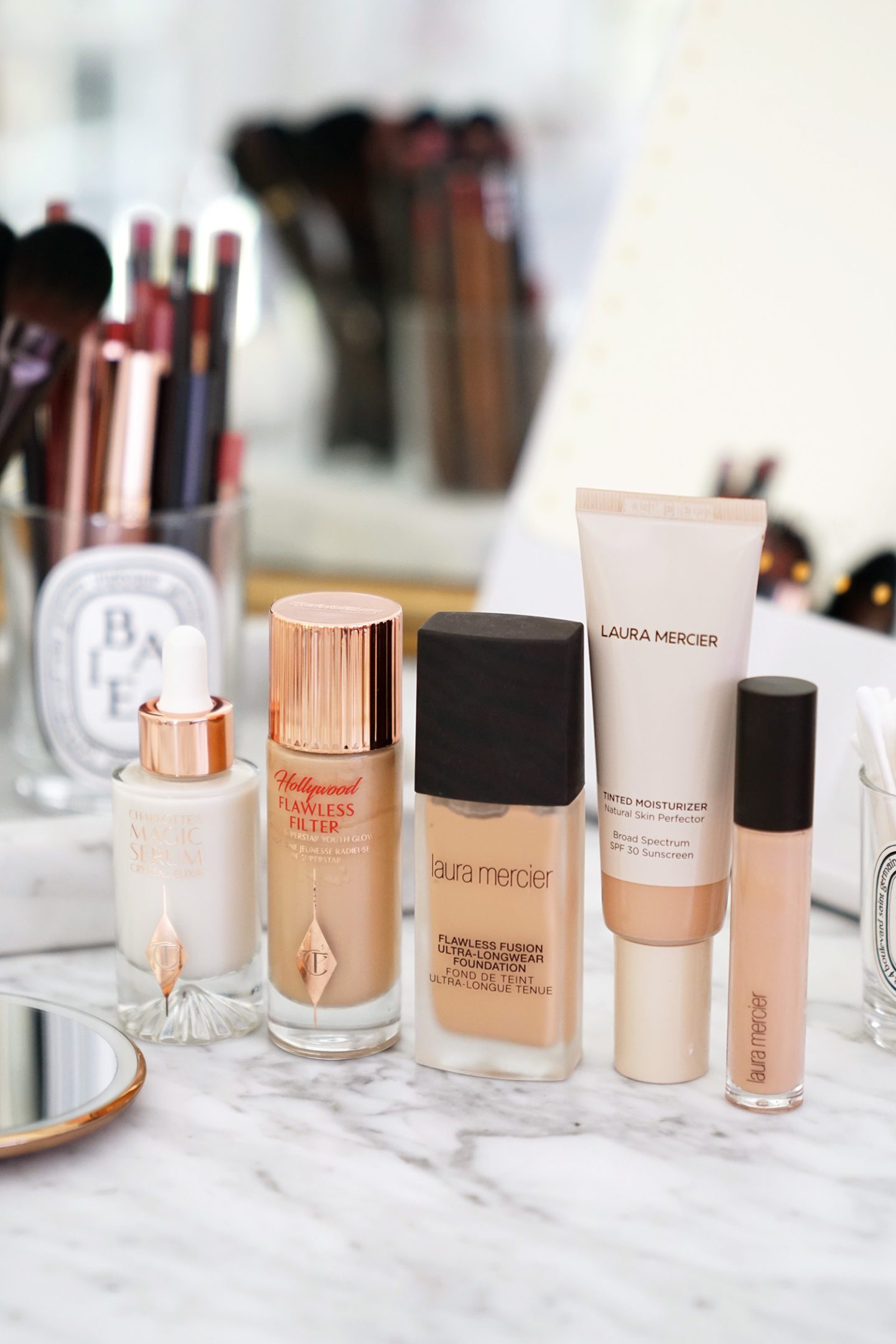 Foundation Favorites Charlotte Tilbury and Laura Mercier