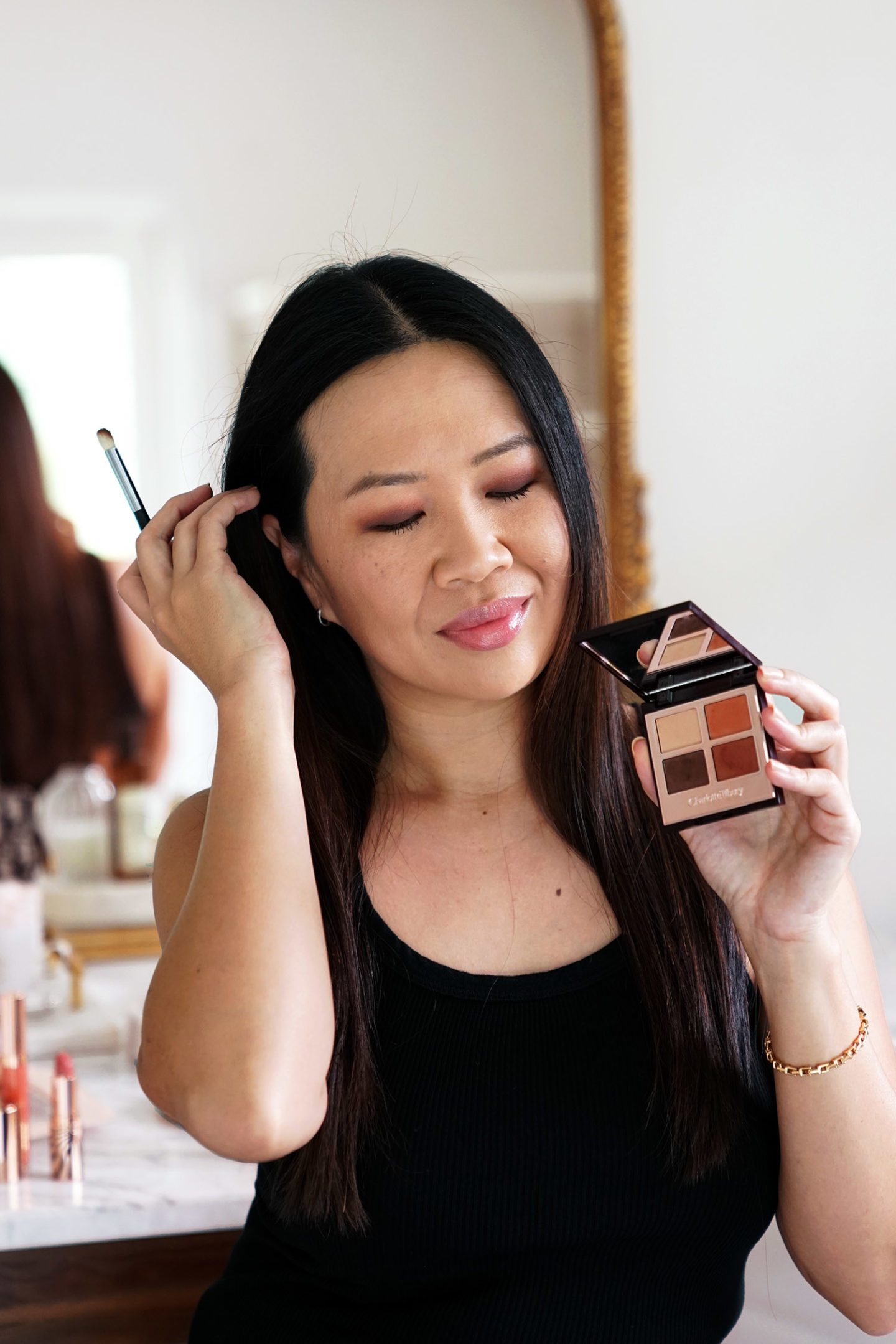 Charlotte Tilbury Eyeshadow Quad in Desert Haze makeup look