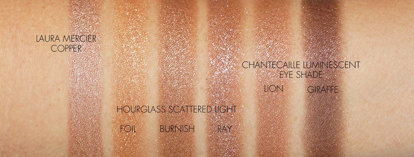 Best Bronze Copper Eyeshadows Laura Mercier, Hourglass and Chantecaille