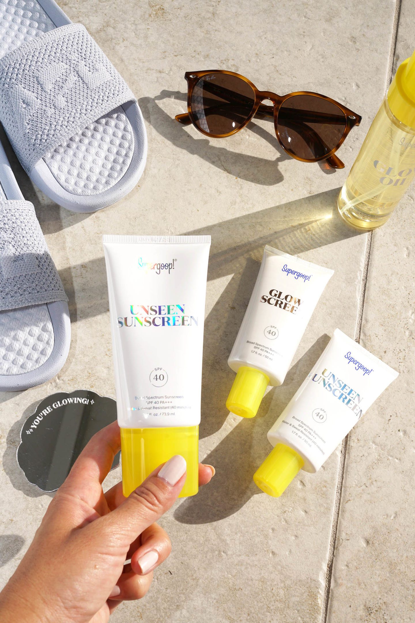 Supergoop! Unseen Suncreen and Glow Screen