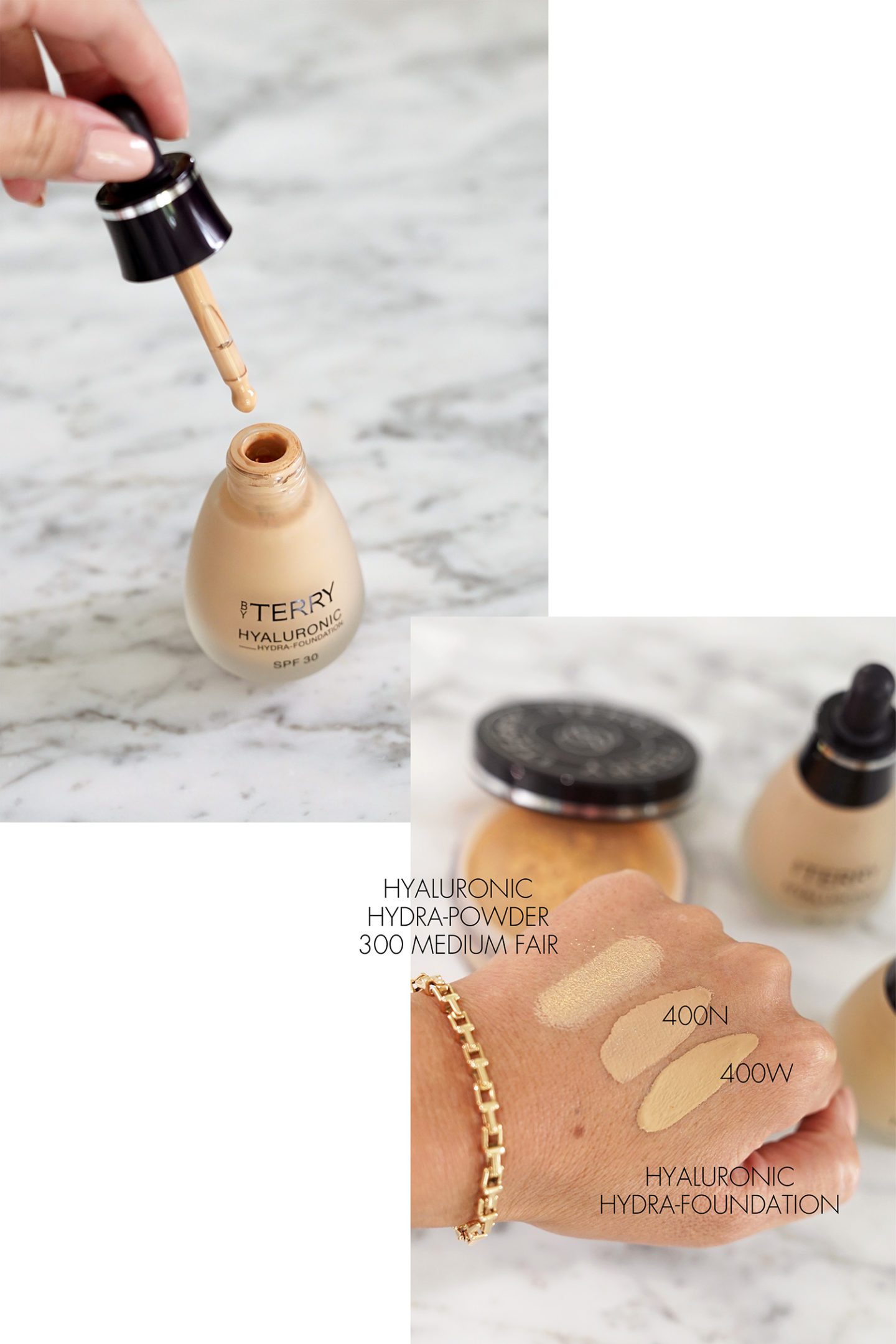 By Terry Hyaluronic Hydra-Foundation in 400W and 400N