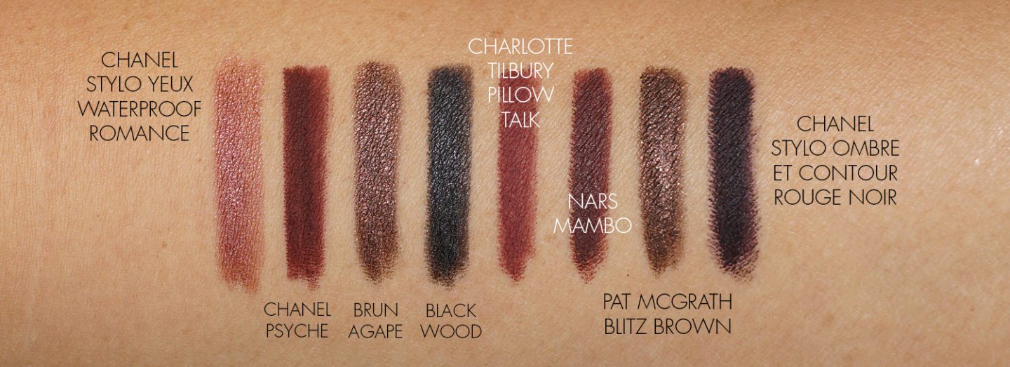 Chanel Eyeliner Swatches