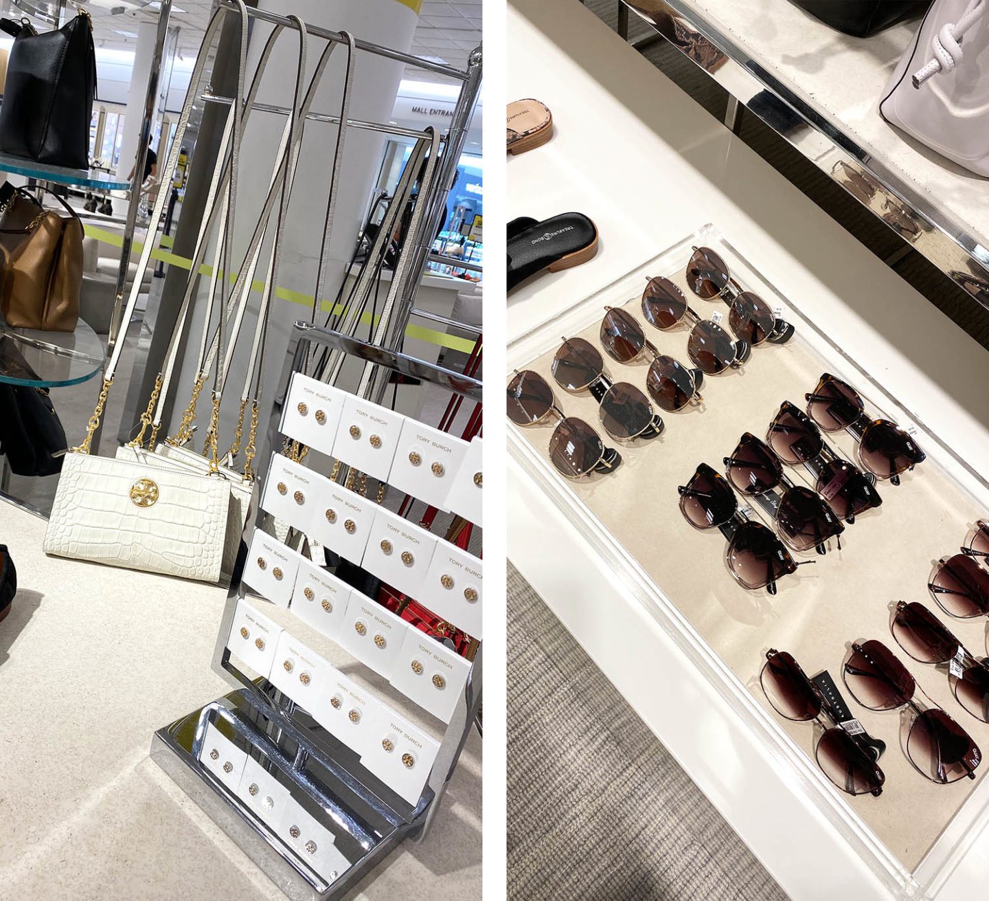 Tory Burch Carson Croc Embossed Leather Crossbody Bag