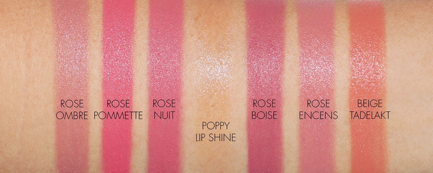 Hermes Lipstick swatches neutrals