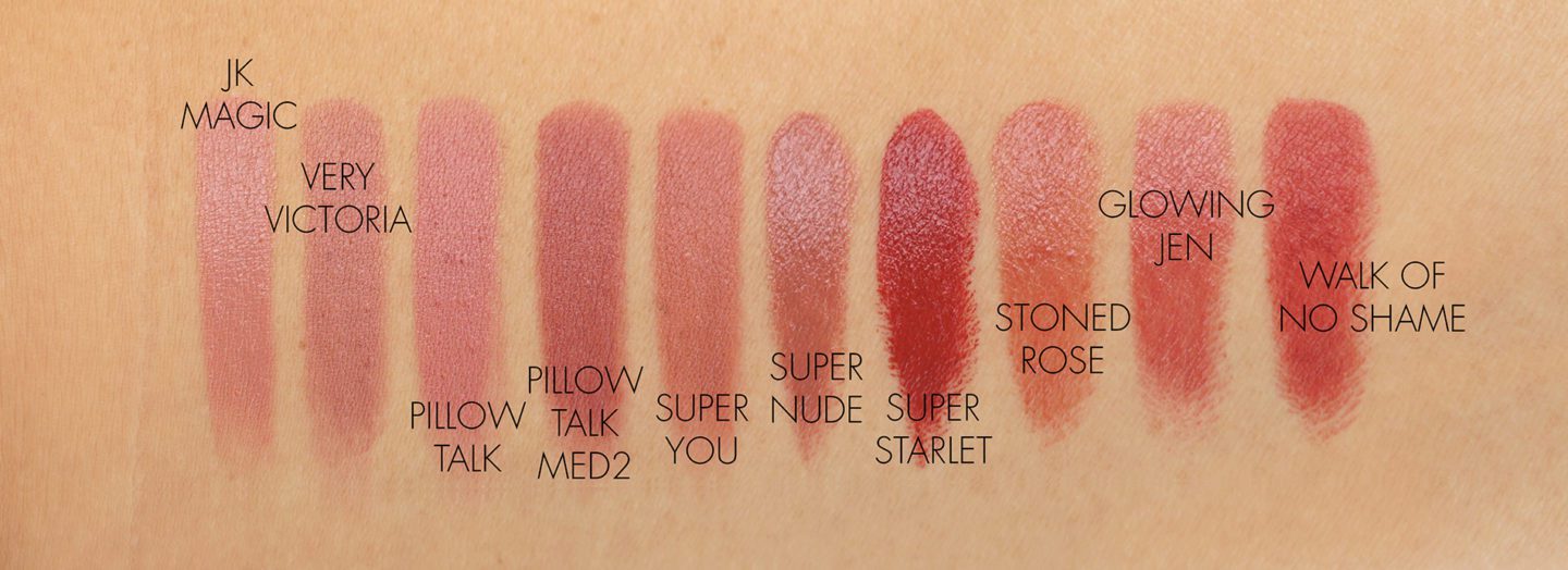 Charlotte Tilbury Neutral Lipstick swatches