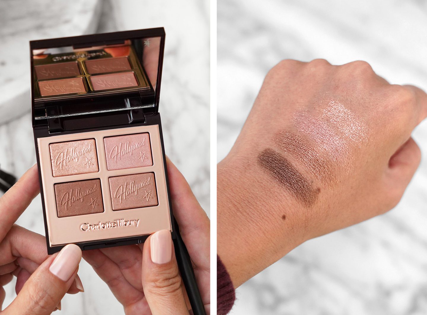 Charlotte Tilbury Hollywood Filter Eyeshadow Star Aura swatches